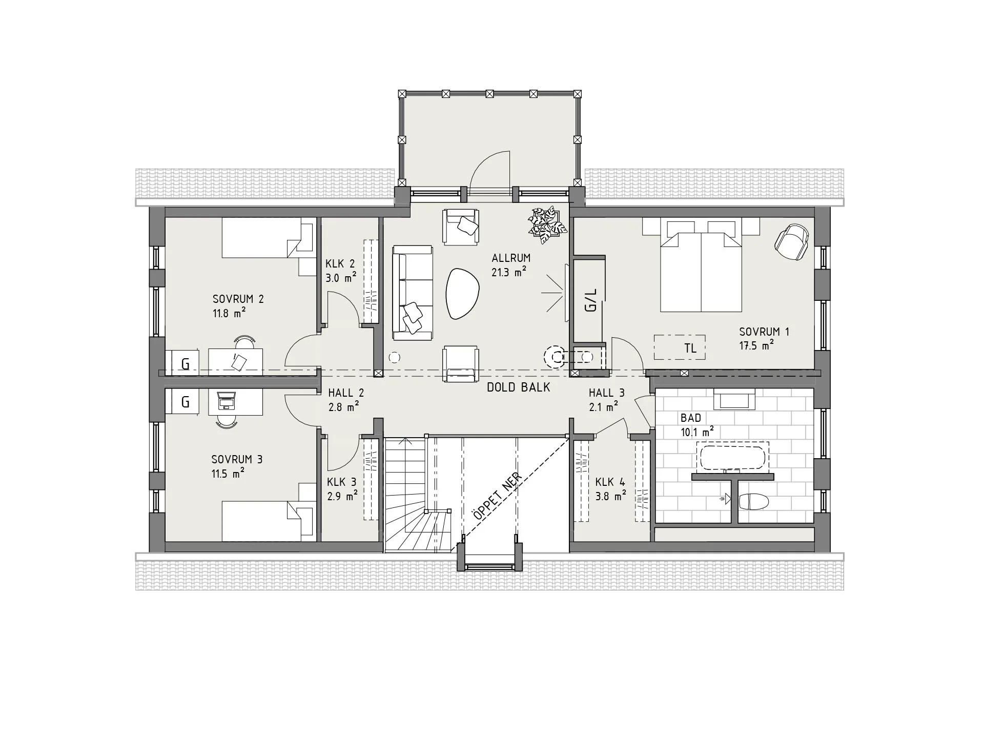 Ekdunge planritning - Lantlig