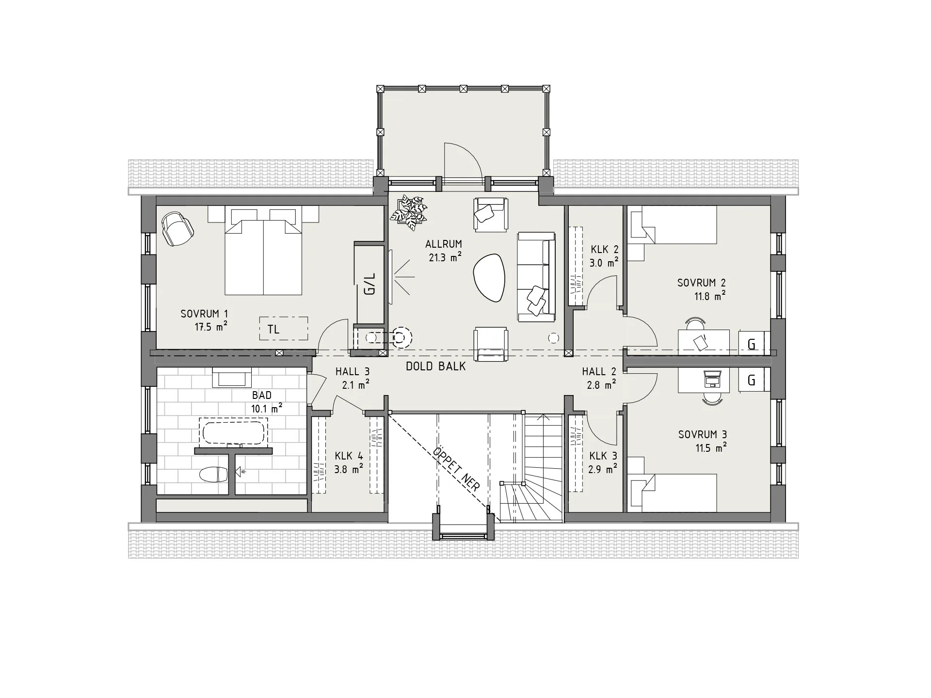 Ekdunge planritning - Lantlig