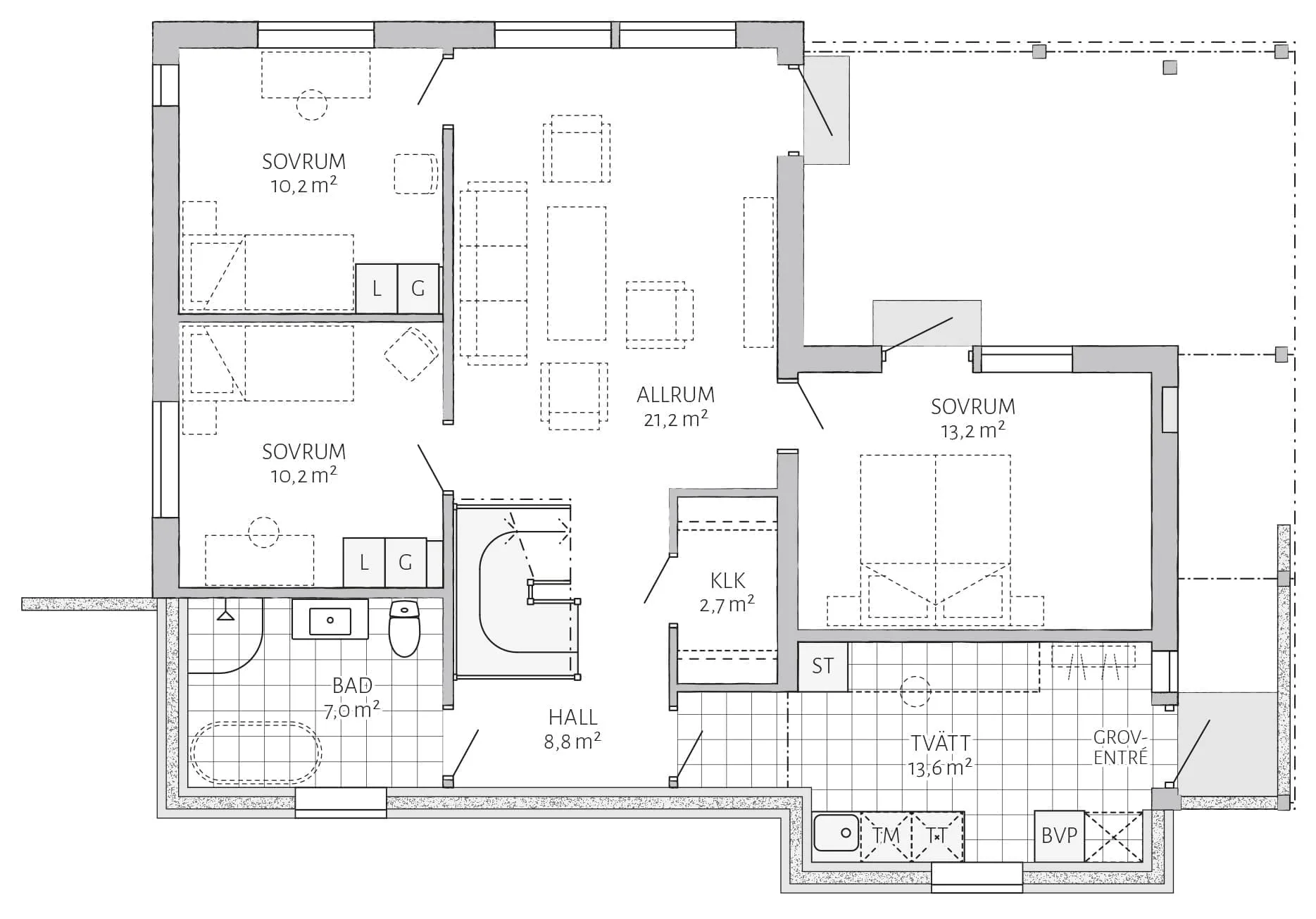 Almvik planritning 1