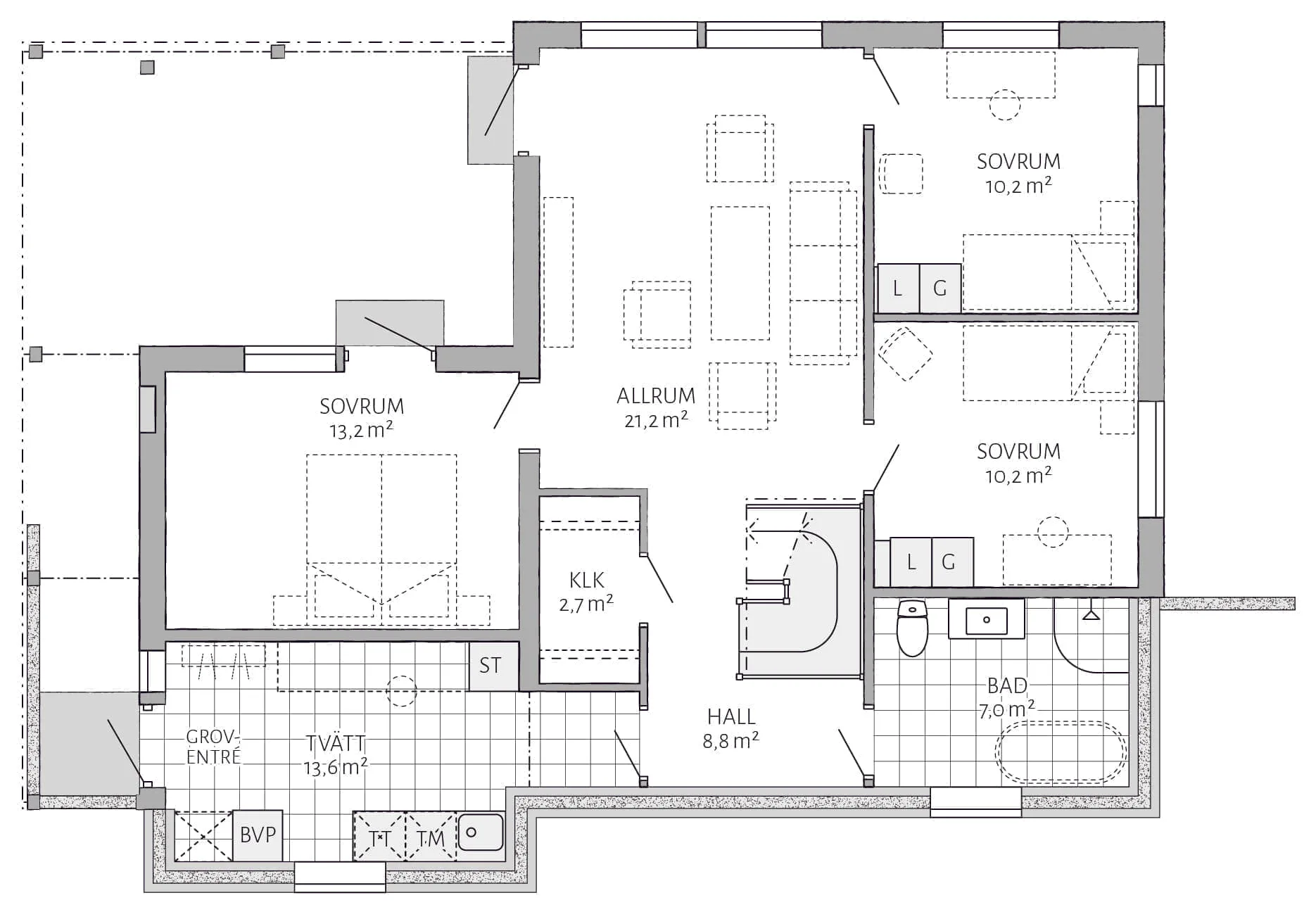Almvik planritning 3