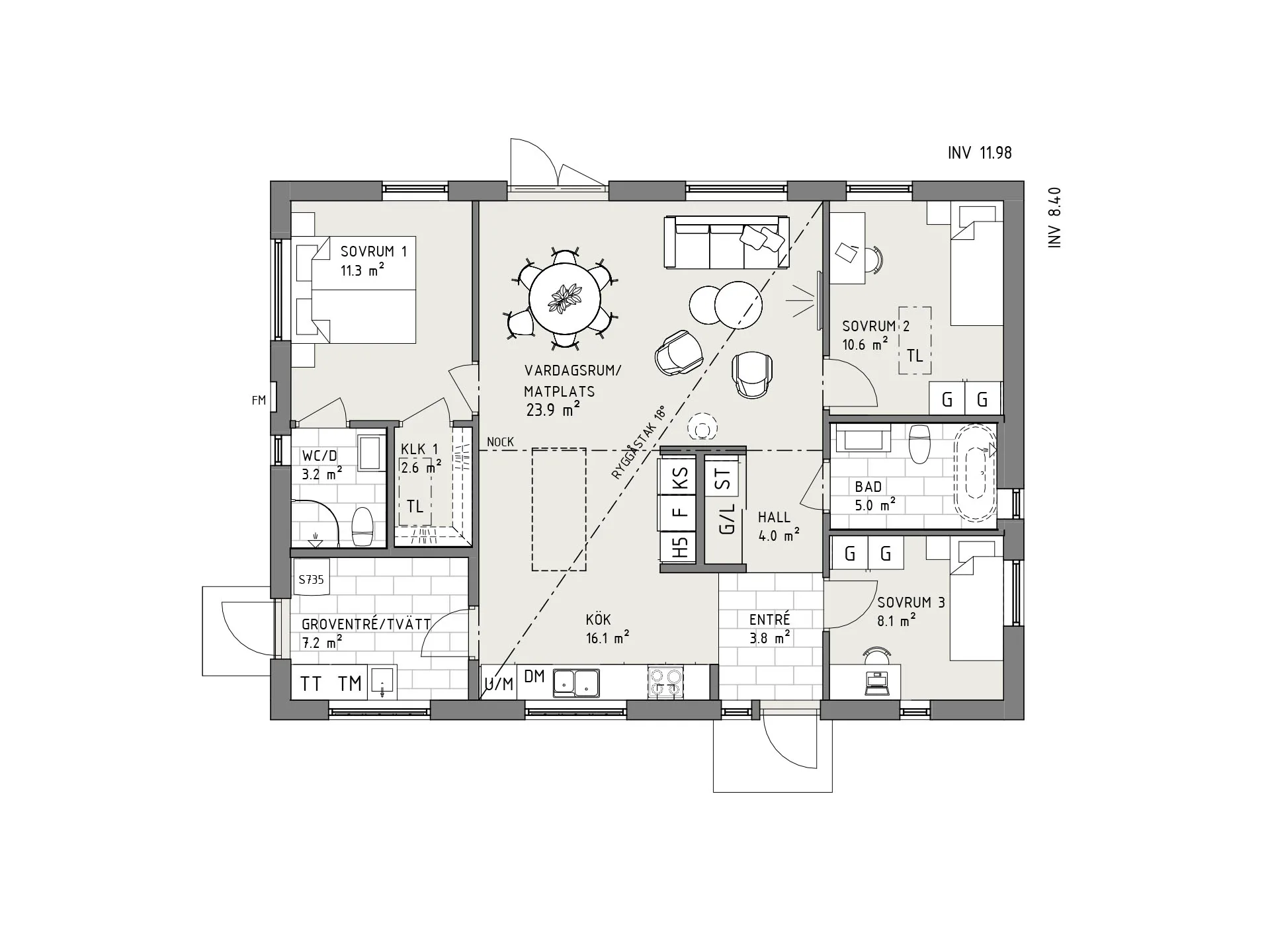 Smart 100 planritning - Lantlig