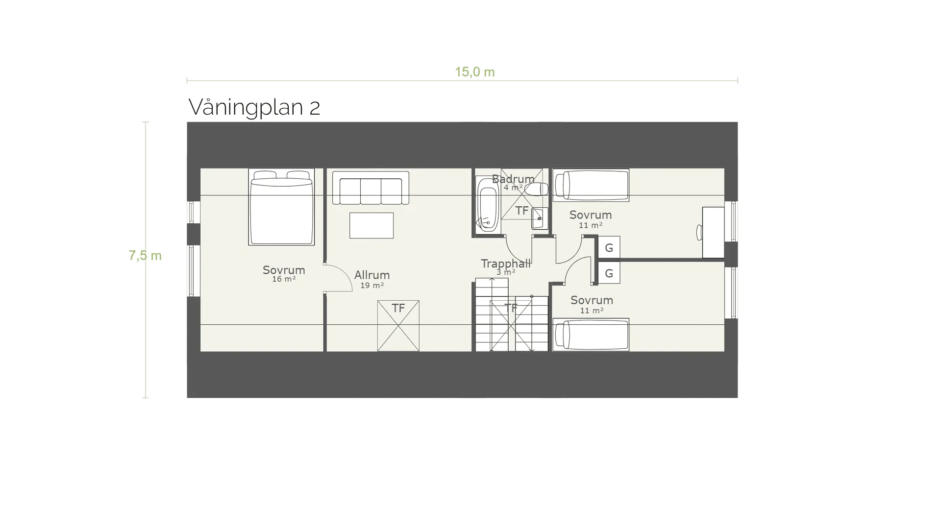Modern 01 planritning 1
