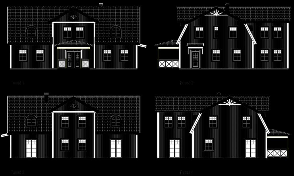#ST1080 - Planskiss, hus i Göteborg.