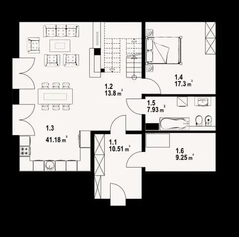 Mistel 168 planritning 2