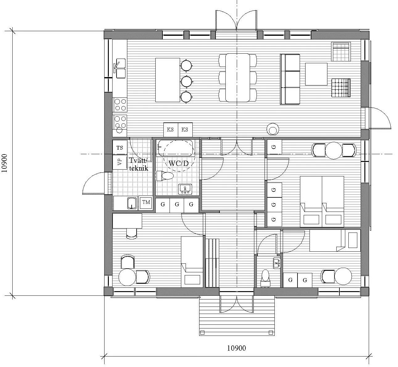 Bye 106 planlösning.
