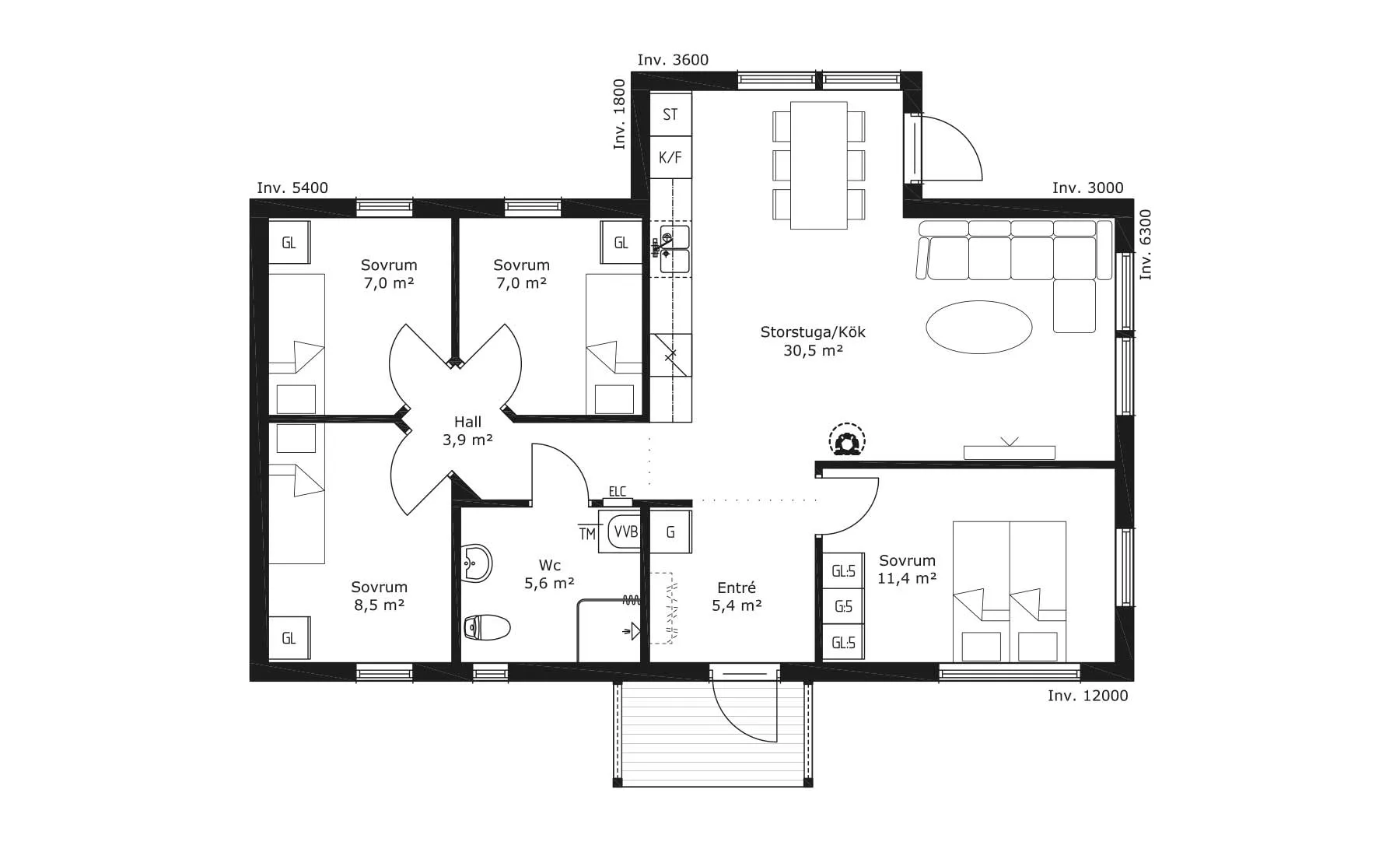 andra Lyckan planritning 1
