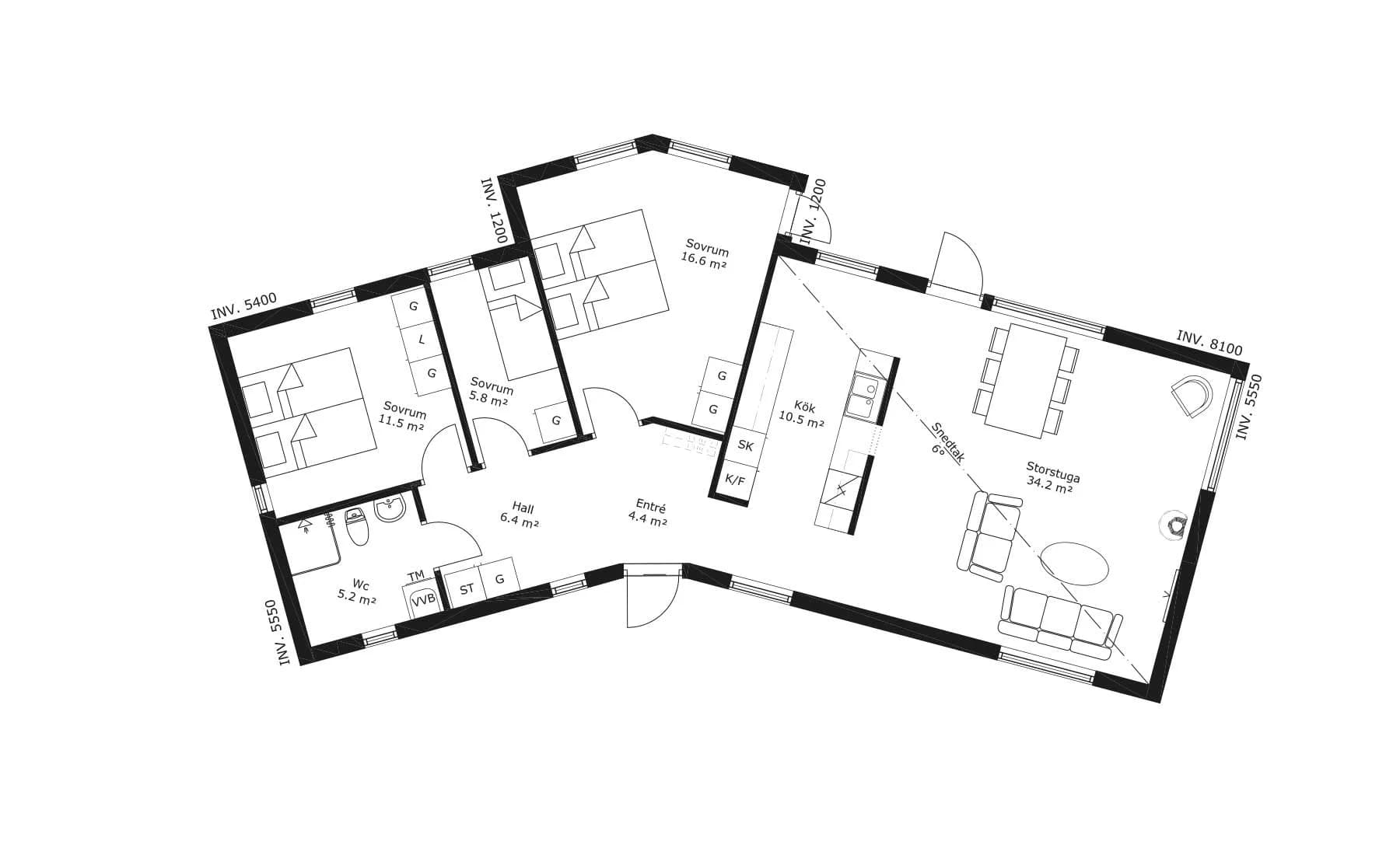 femte Fjärden planritning 1