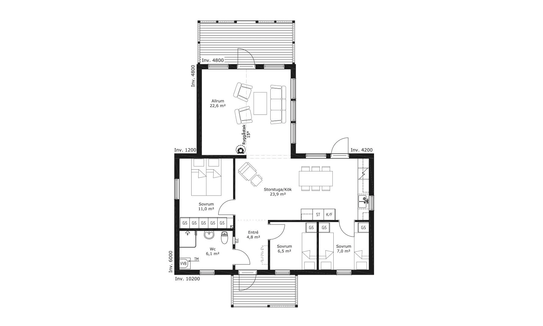 femte Lyckan planritning 1