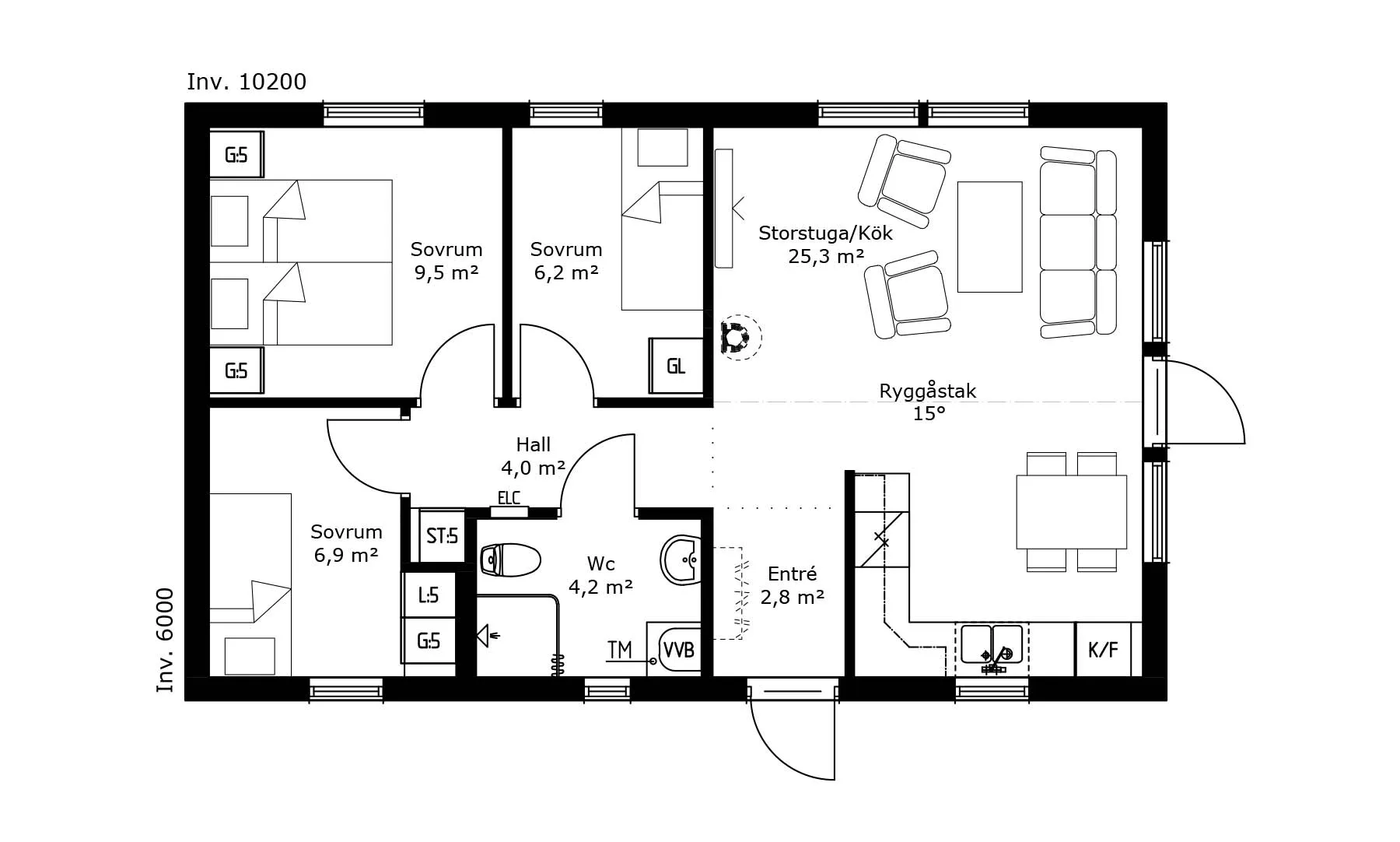 femte Tunet planritning 1