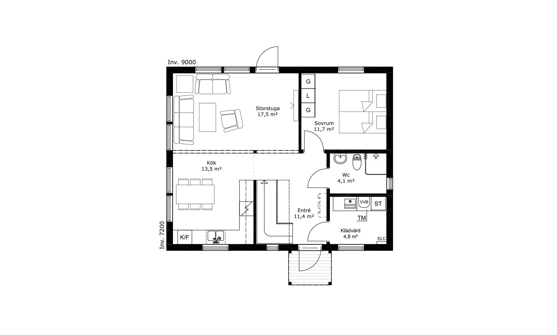fjärde Klinten planritning 1