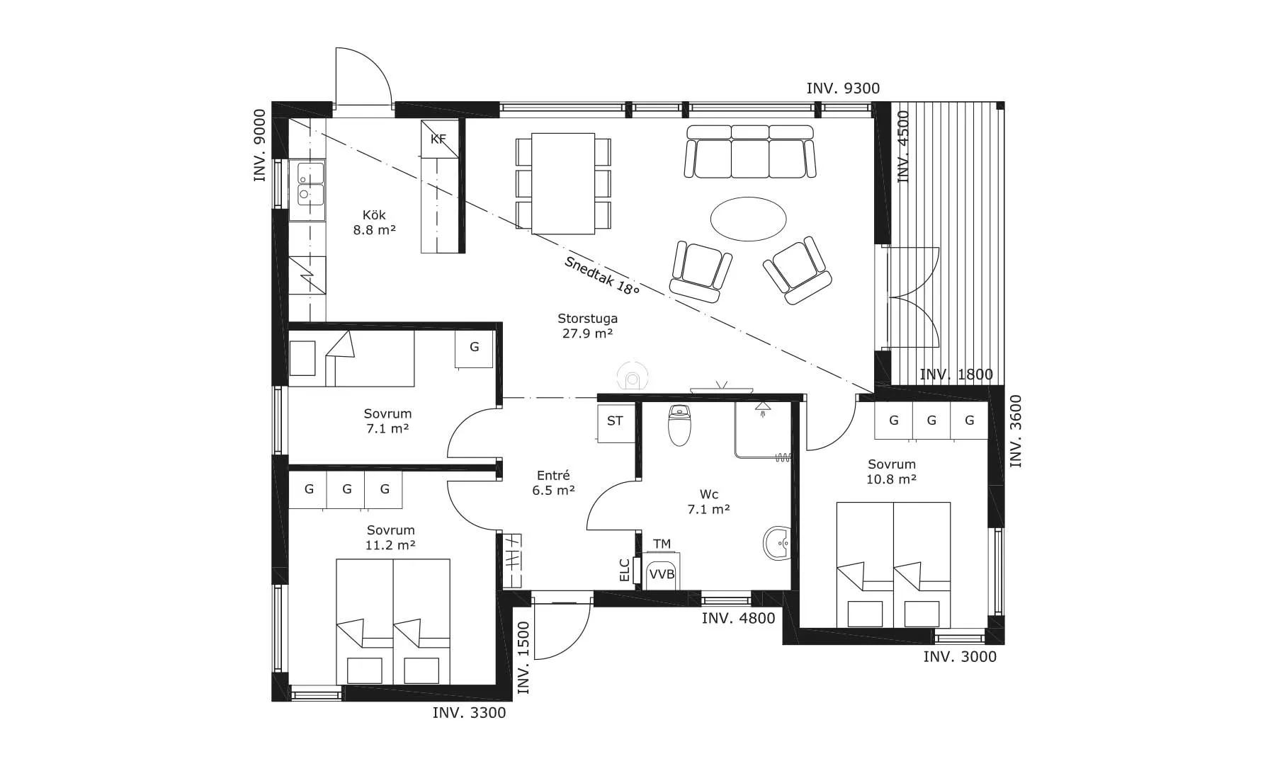 fjärde Lyckan planritning 1