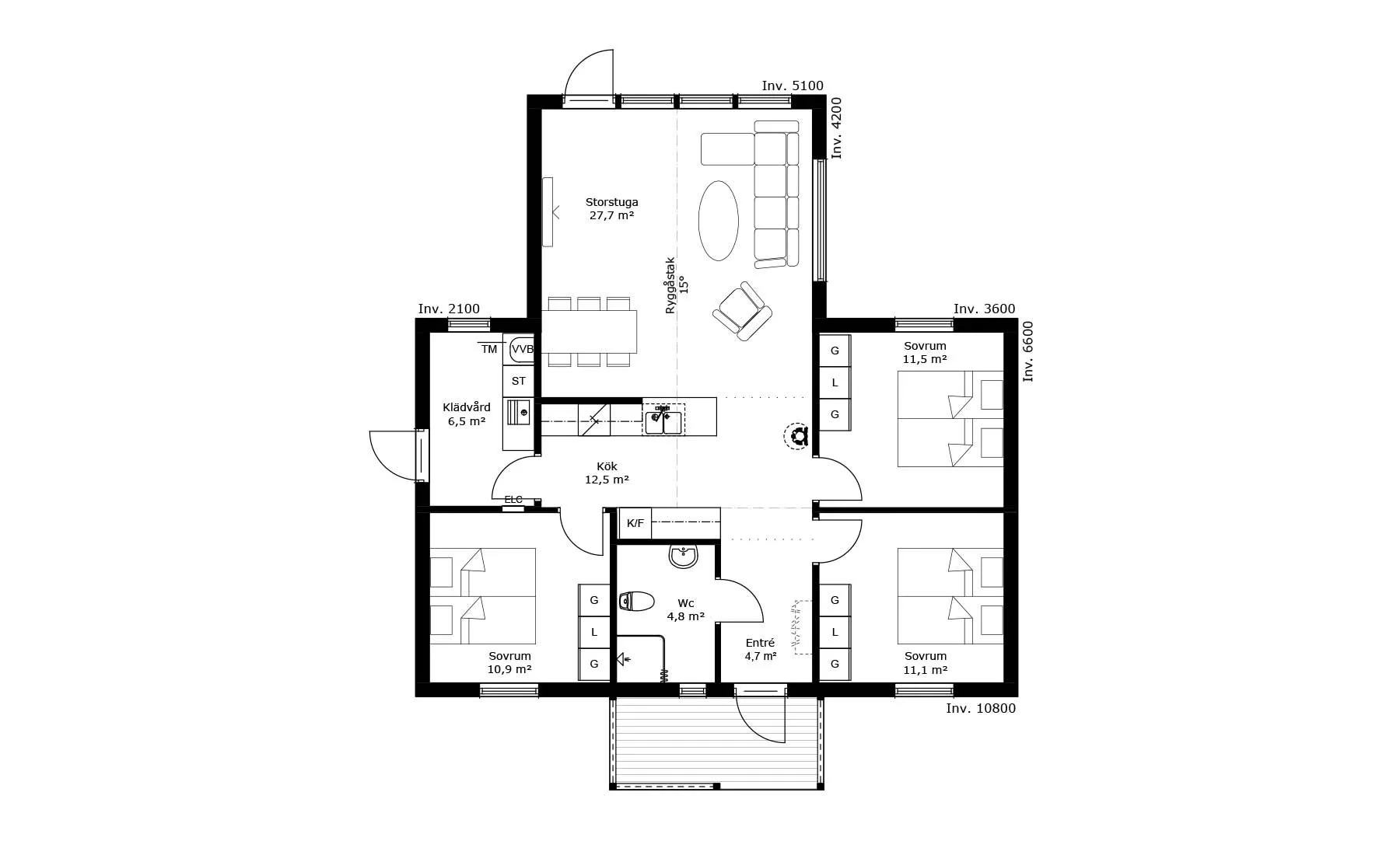 första Fjärden planritning 1