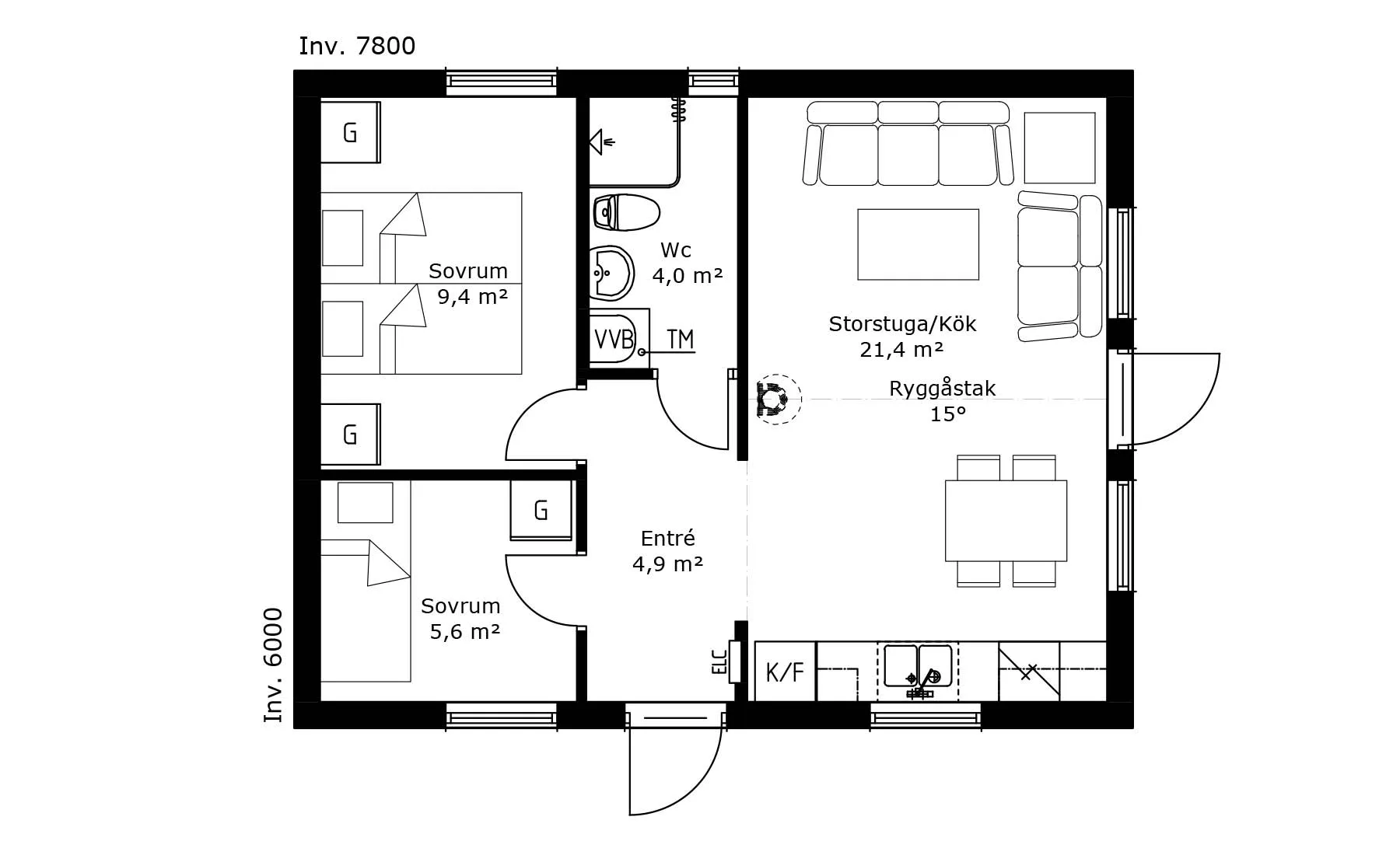 första Tunet planritning 1