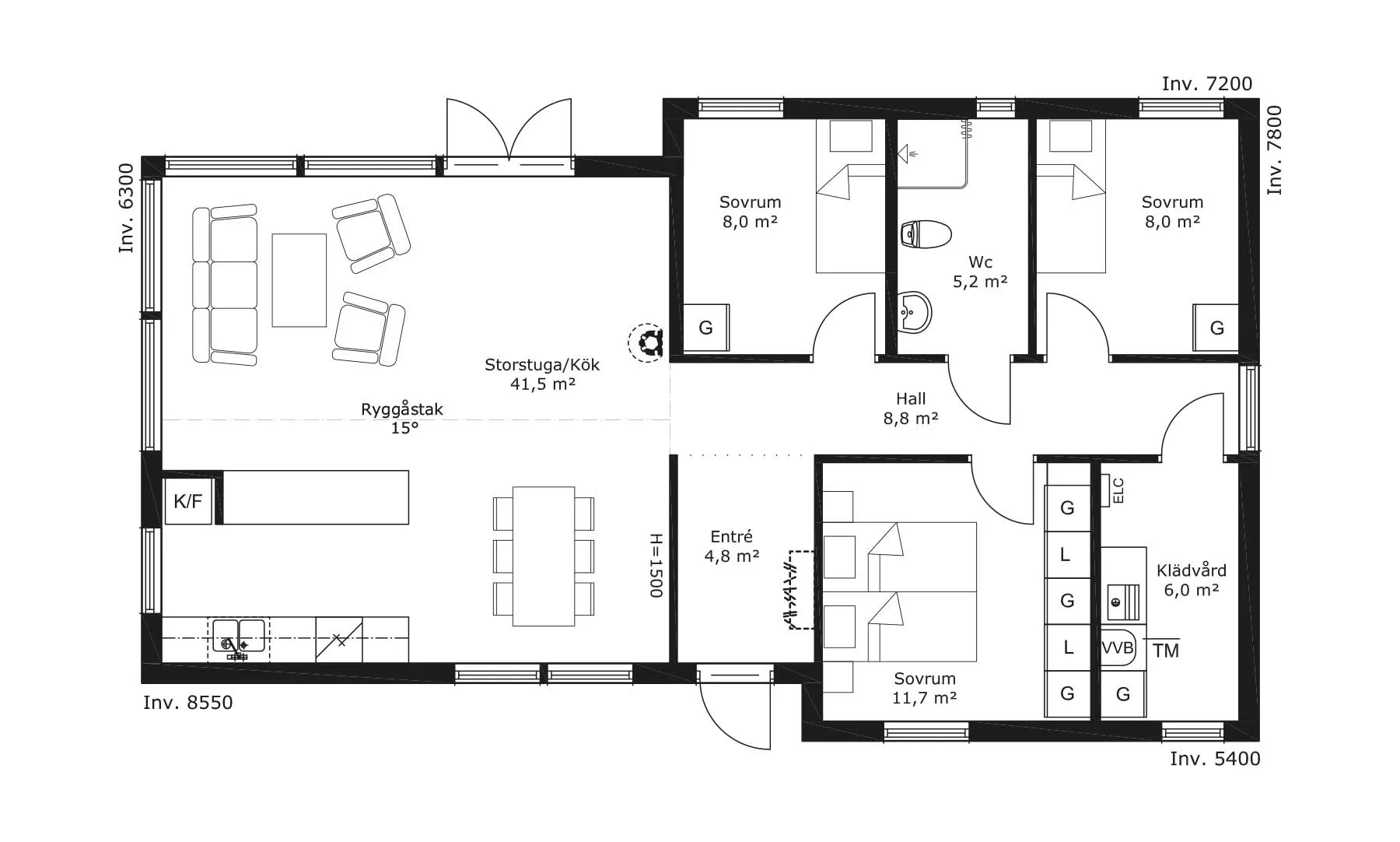 sjätte Fjärden planritning 1