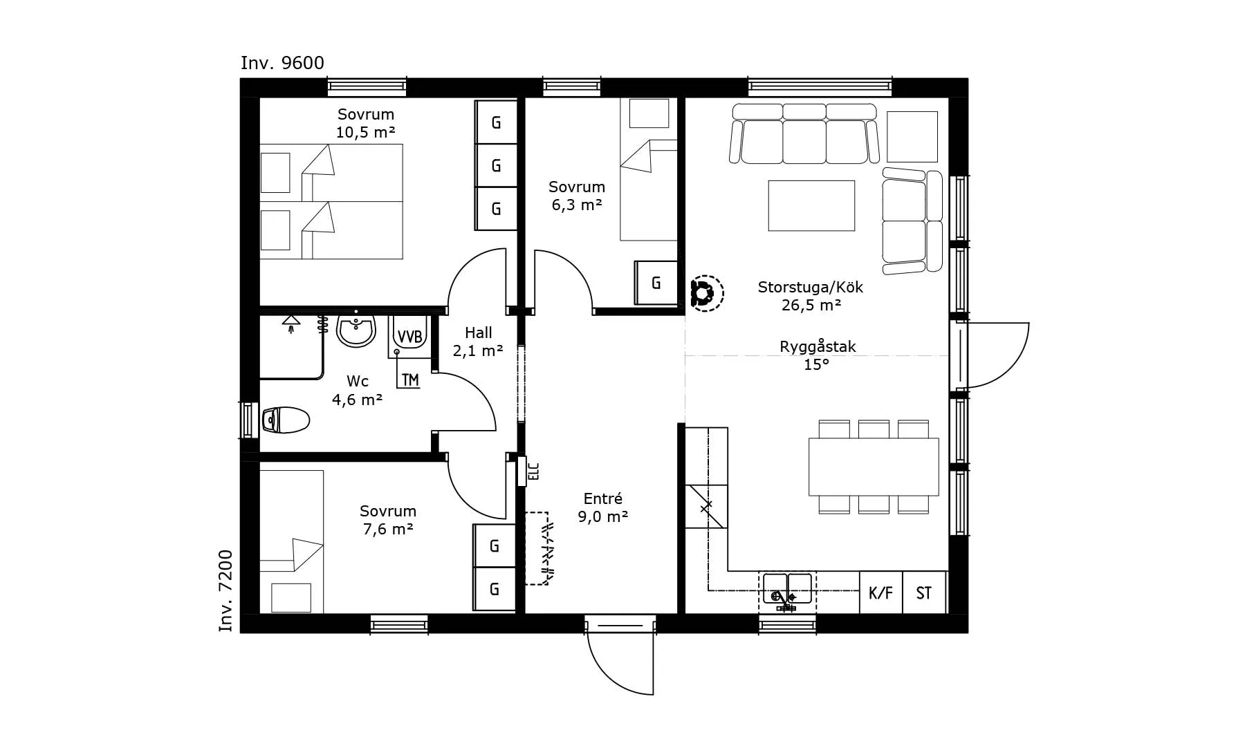 sjunde Tunet planritning 1