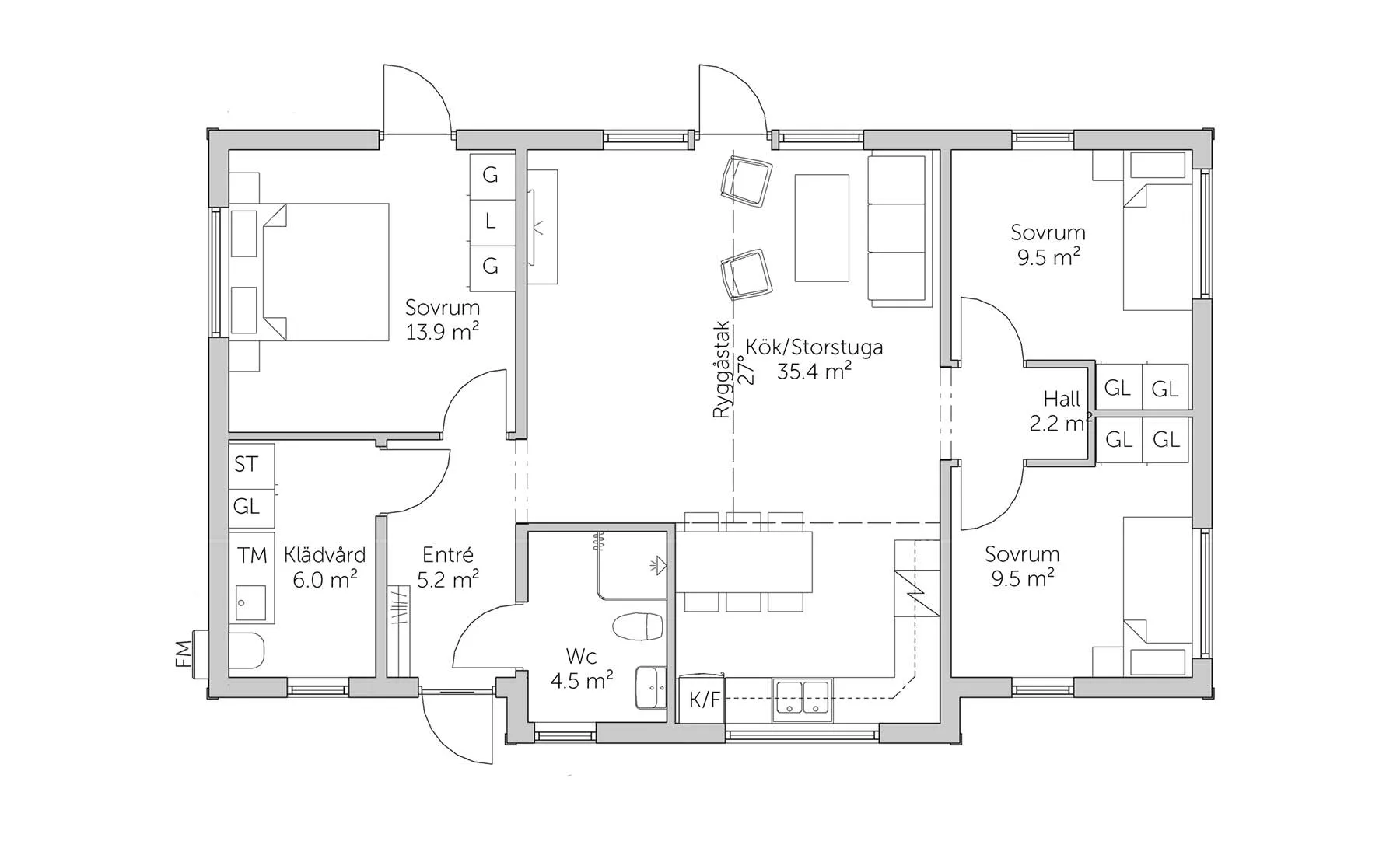 tionde Fjärden planritning 1