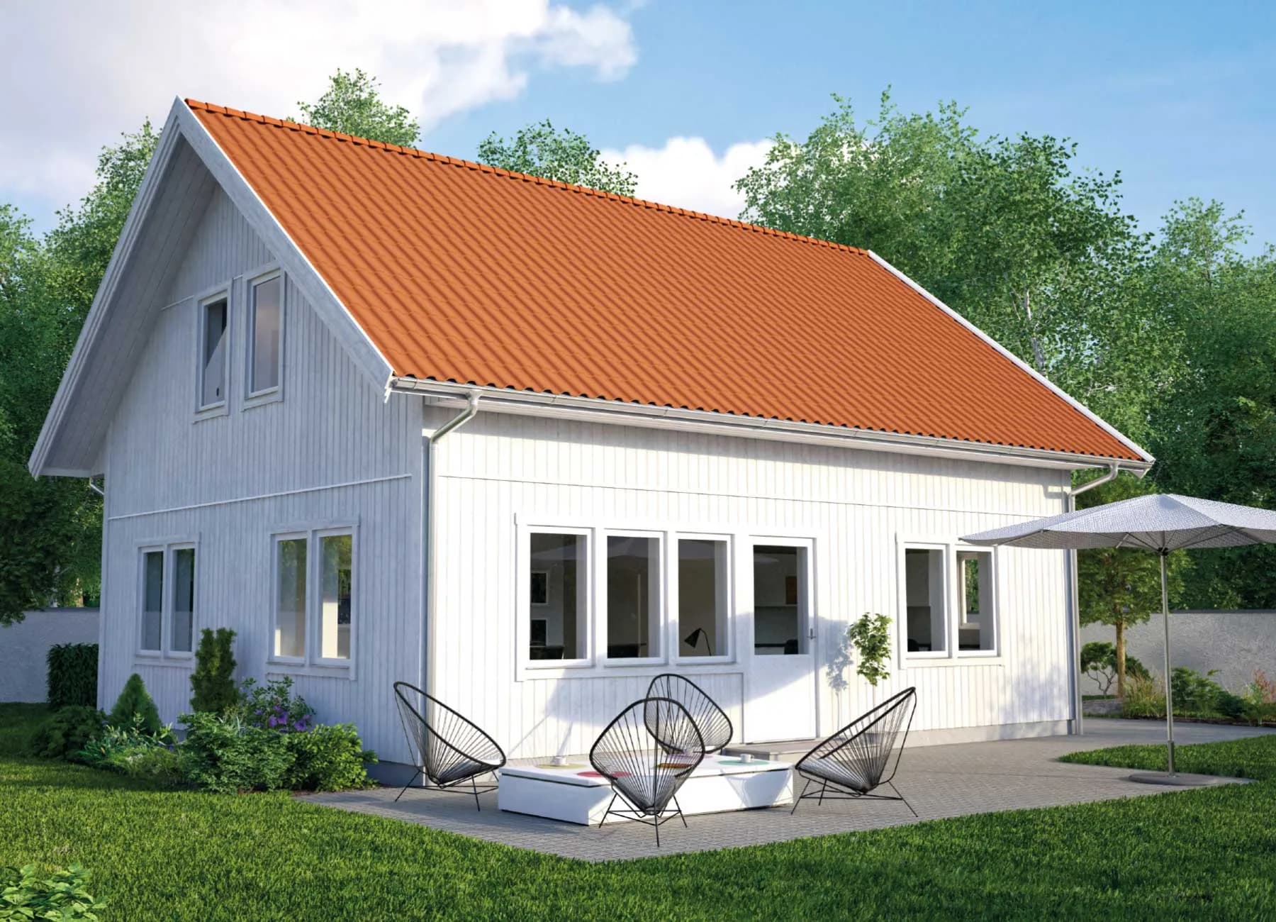 Bild på Borohus fritidshus tredje Klinten med förhöjt väggliv