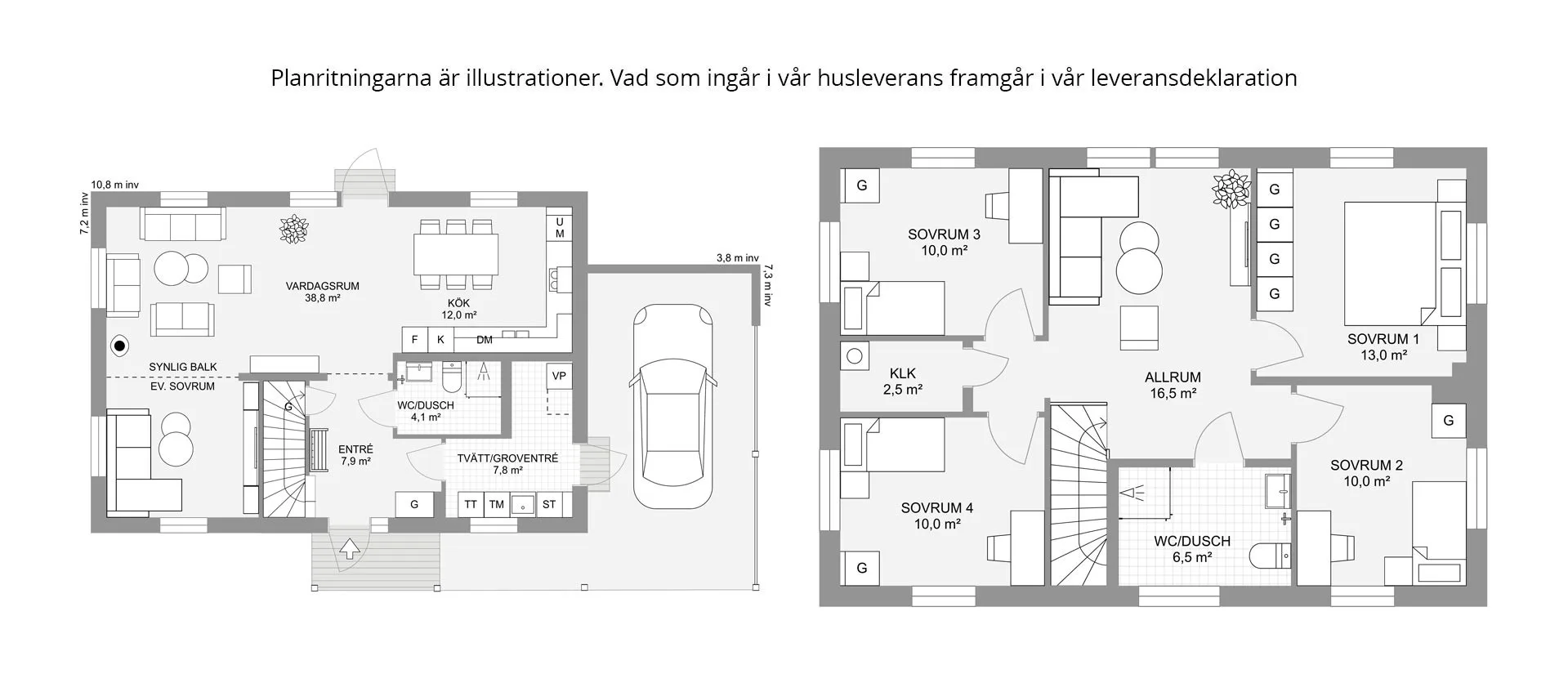 Smultronstället 156 med carport planritning 2