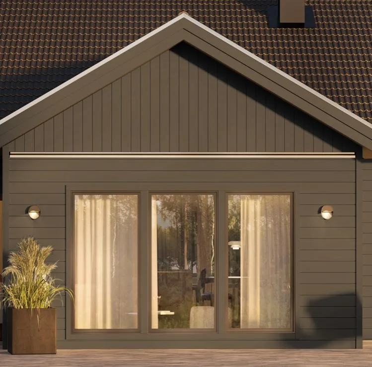 Stora fönster ger ett vackert ljusinsläpp