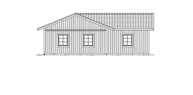 Trädgårdsfasad (klicka för förstoring)