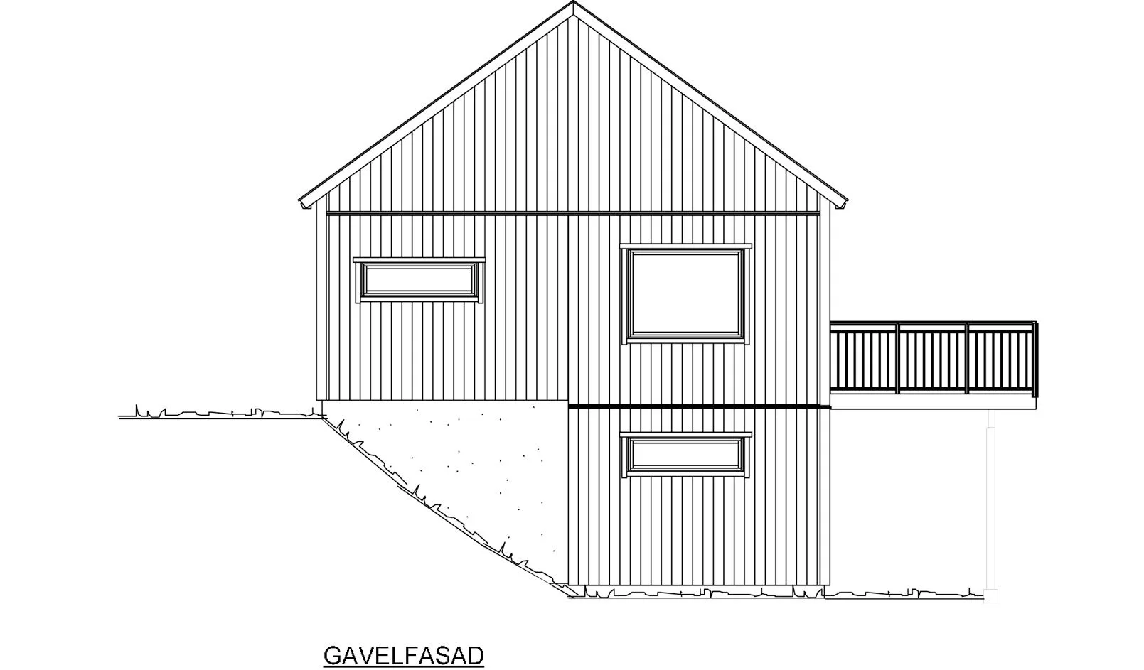 Gavelfasad- alternativ takutformning (klicka för förstoring)