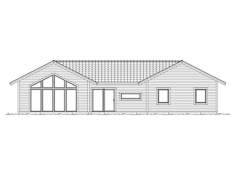 Trädgårdsfasad (klicka för förstoring)