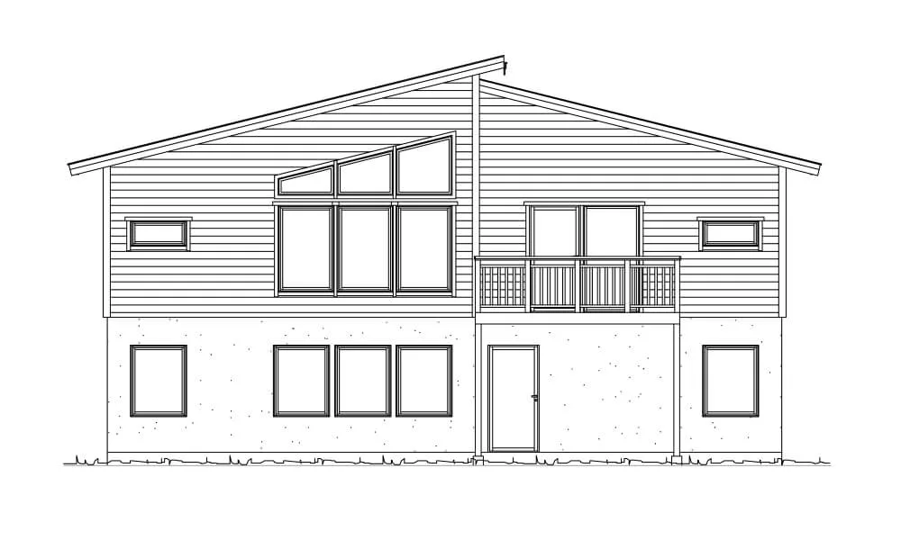 Trädgårdsfasad (klicka för förstoring)