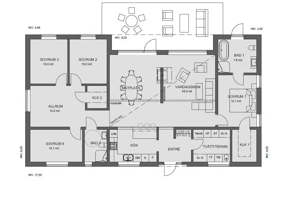 Hus 105 planritning 1