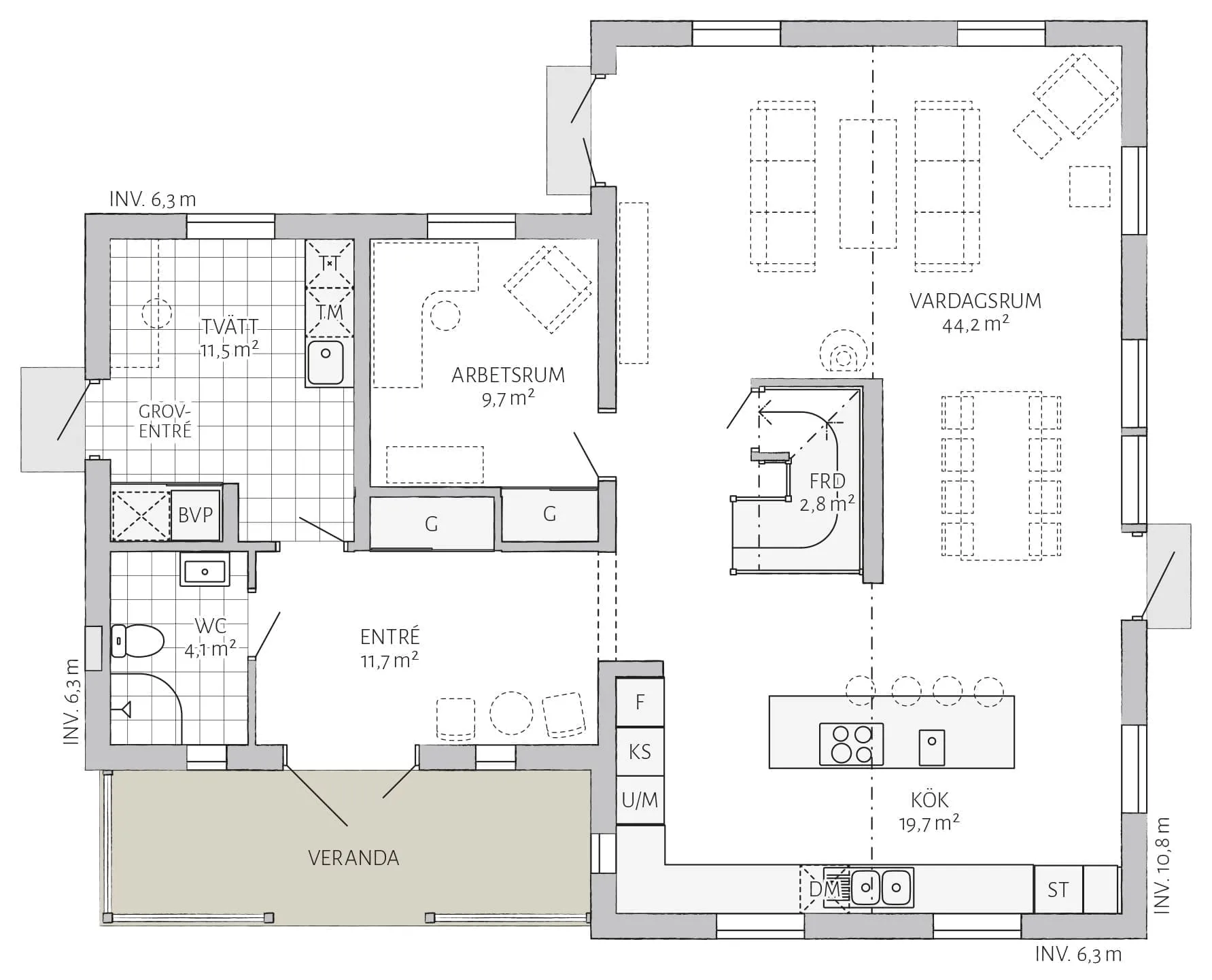 Kaptensgården planritning 1
