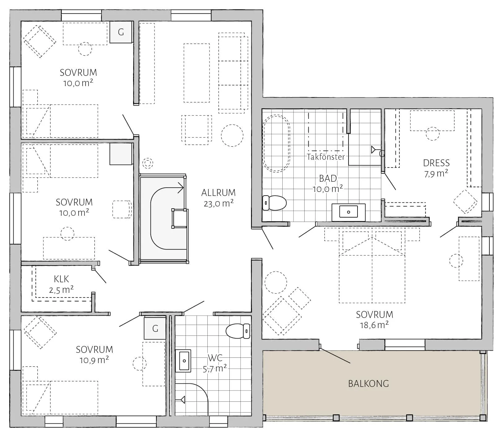 Kaptensgården planritning 2