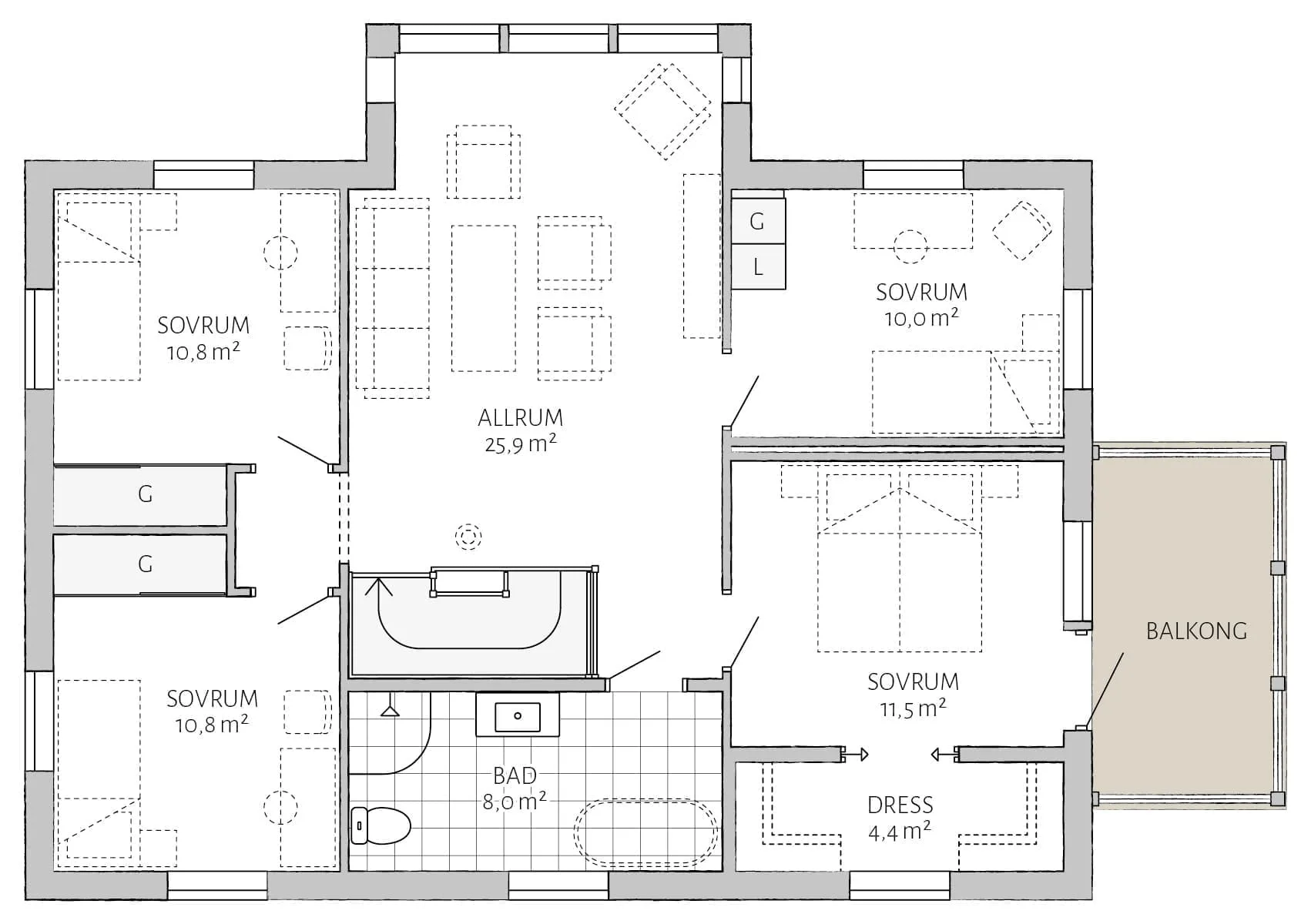 Lindbacken planritning 4