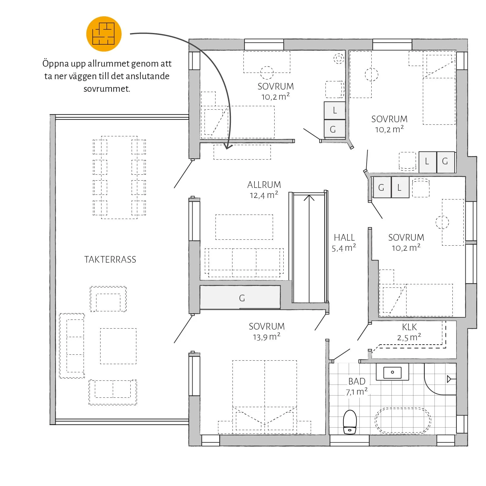 Ljunghem planritning - Industriell