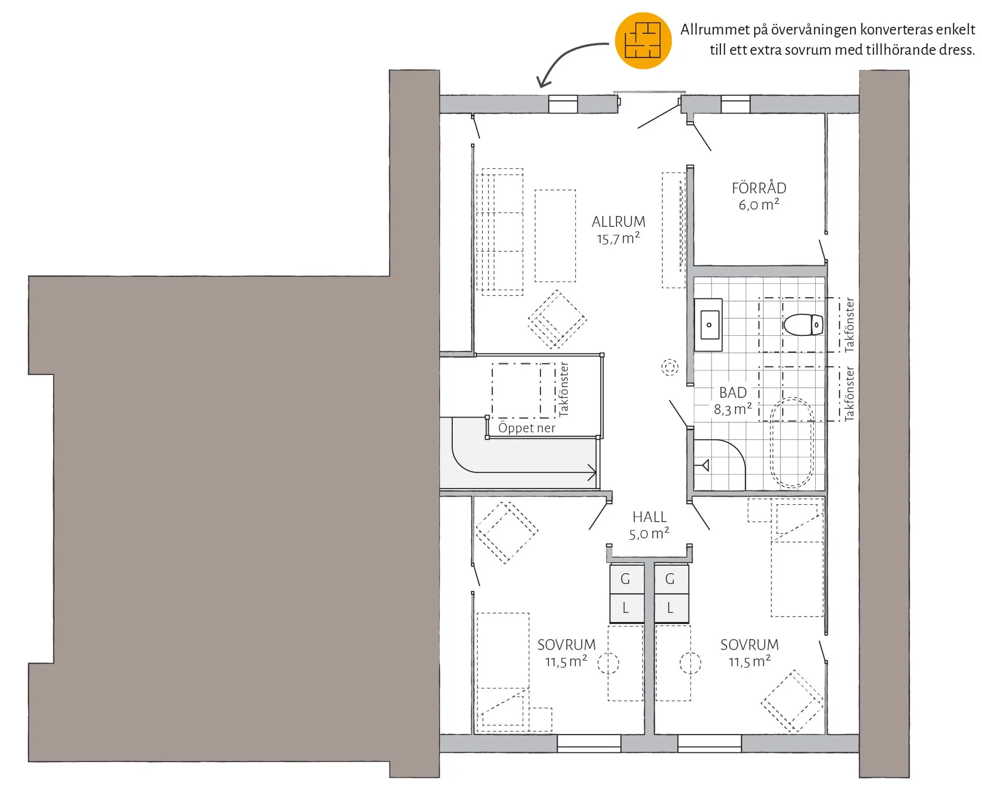 Lyckhem planritning - Industriell