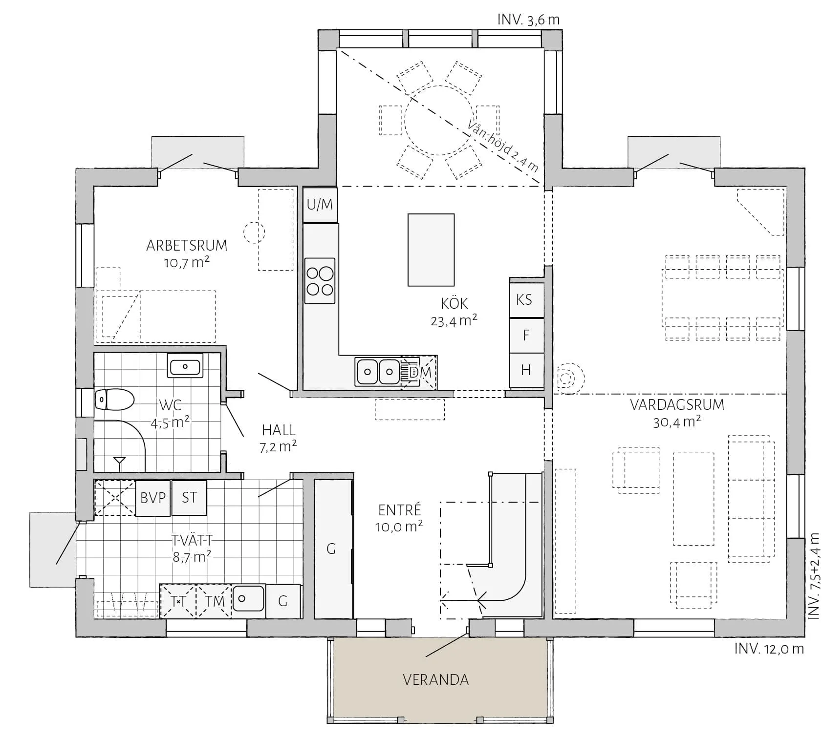 Mellangården planritning 1