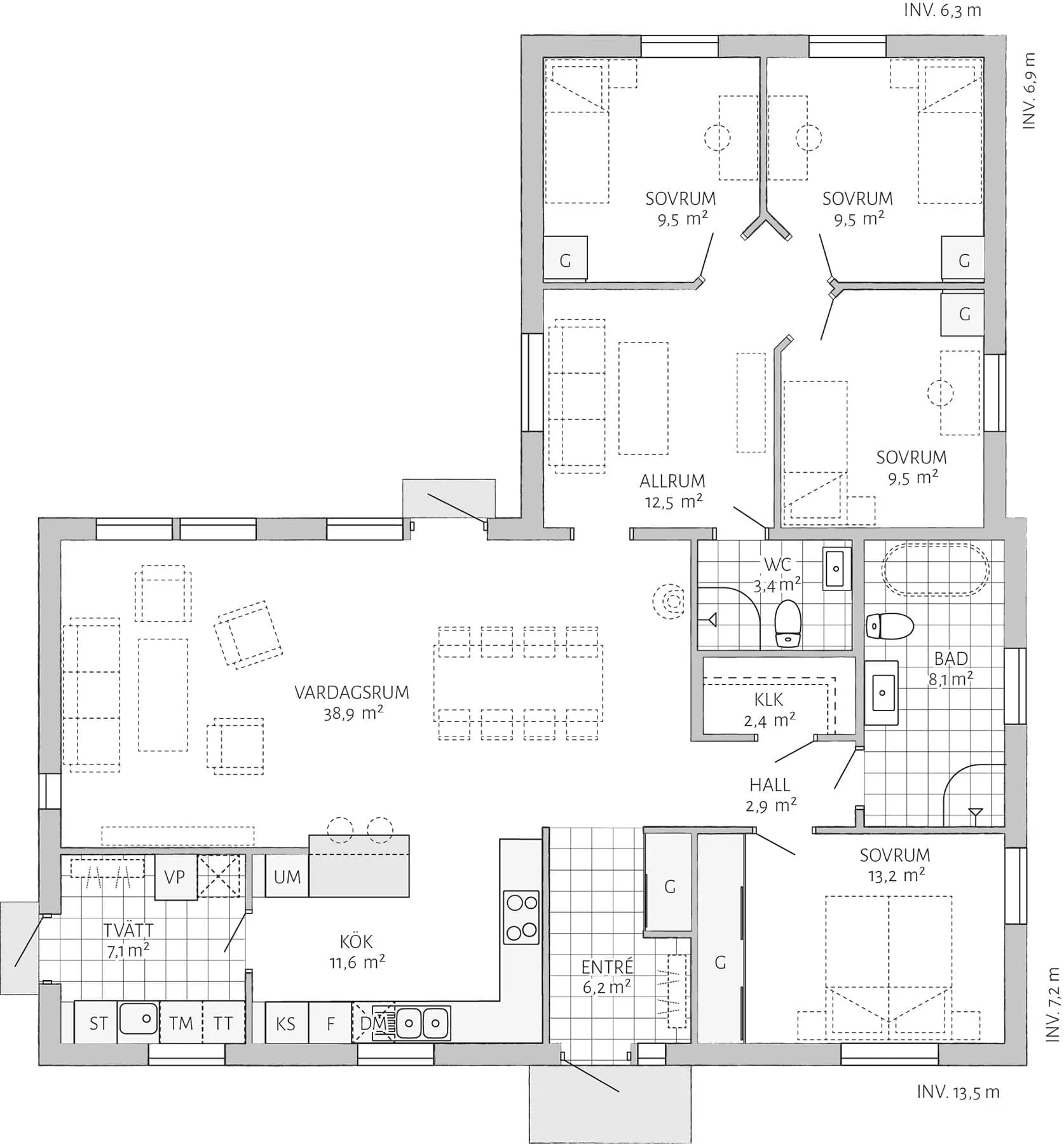 Prio 141 planritning - Industriell