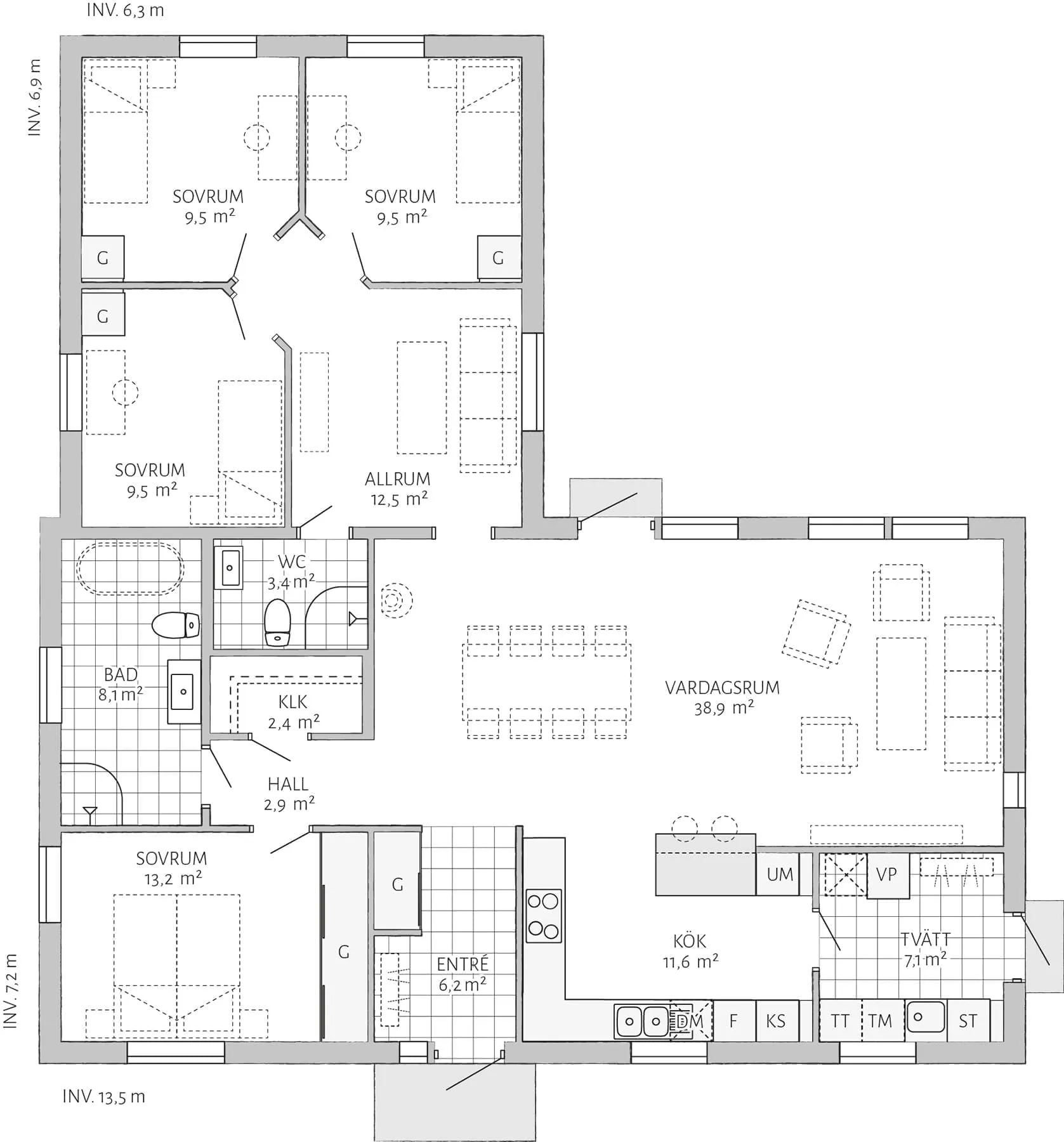 Prio 141 planritning - Industriell