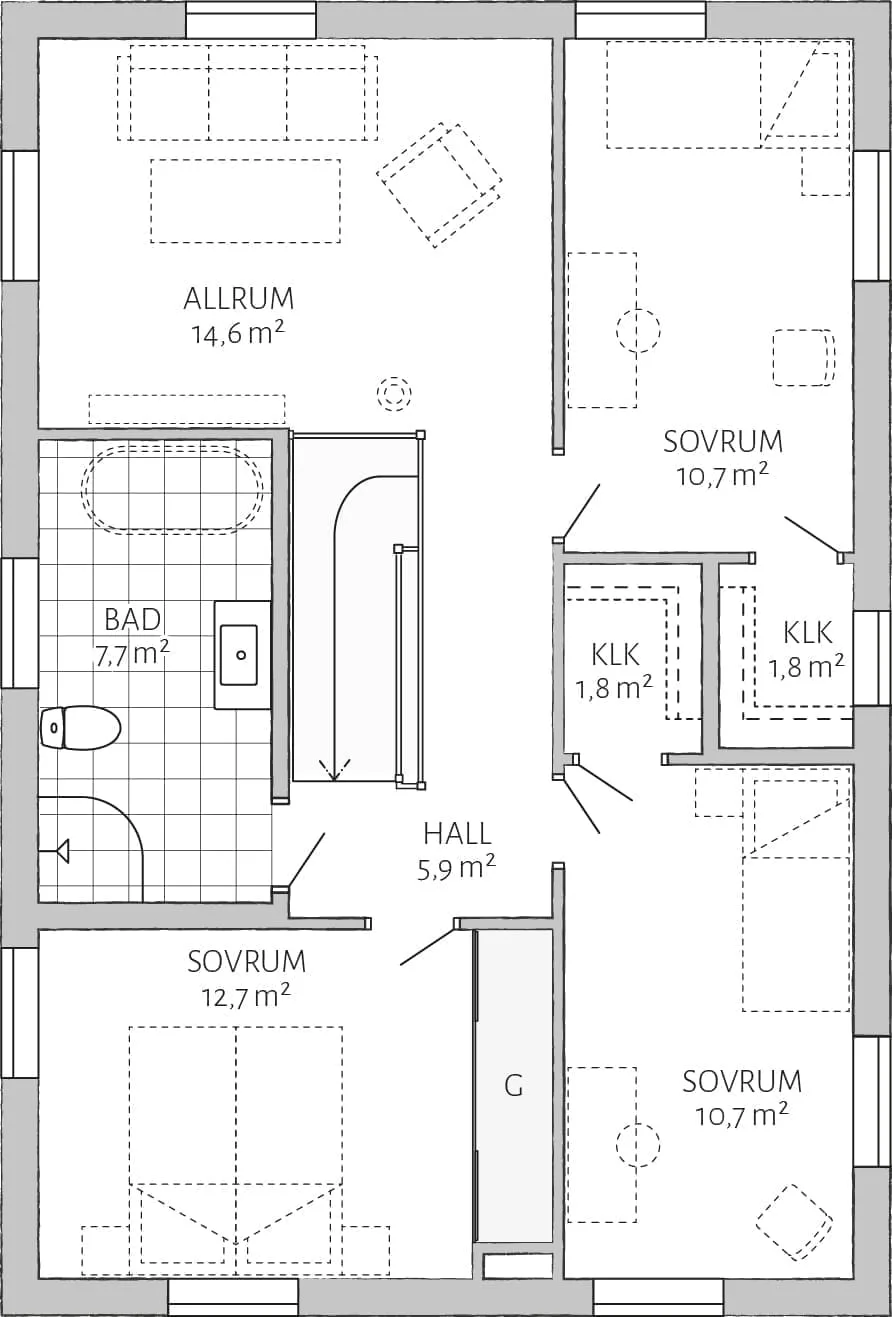 Prio 145 planritning - Industriell