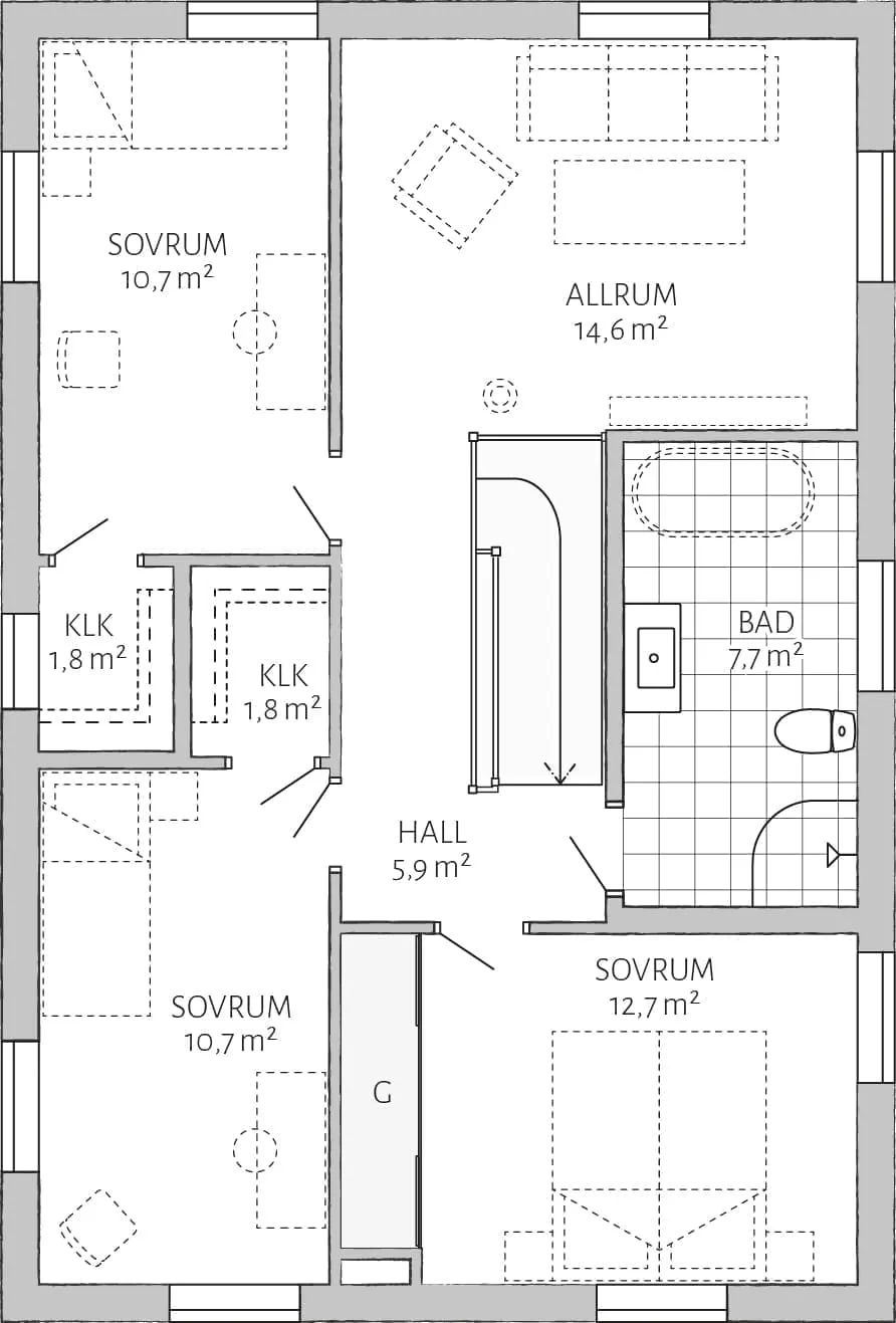 Prio 145 planritning - Industriell