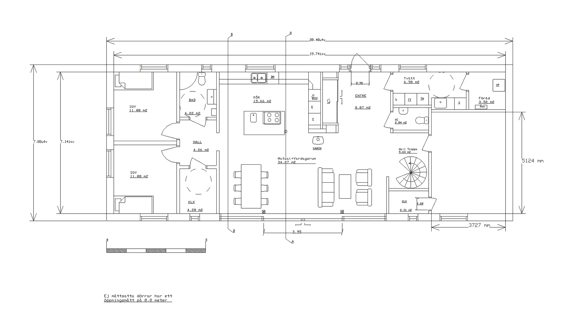 Villa Kub planritning 1