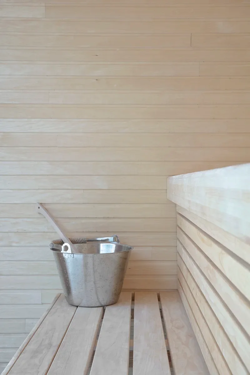 Bastuhus med relax