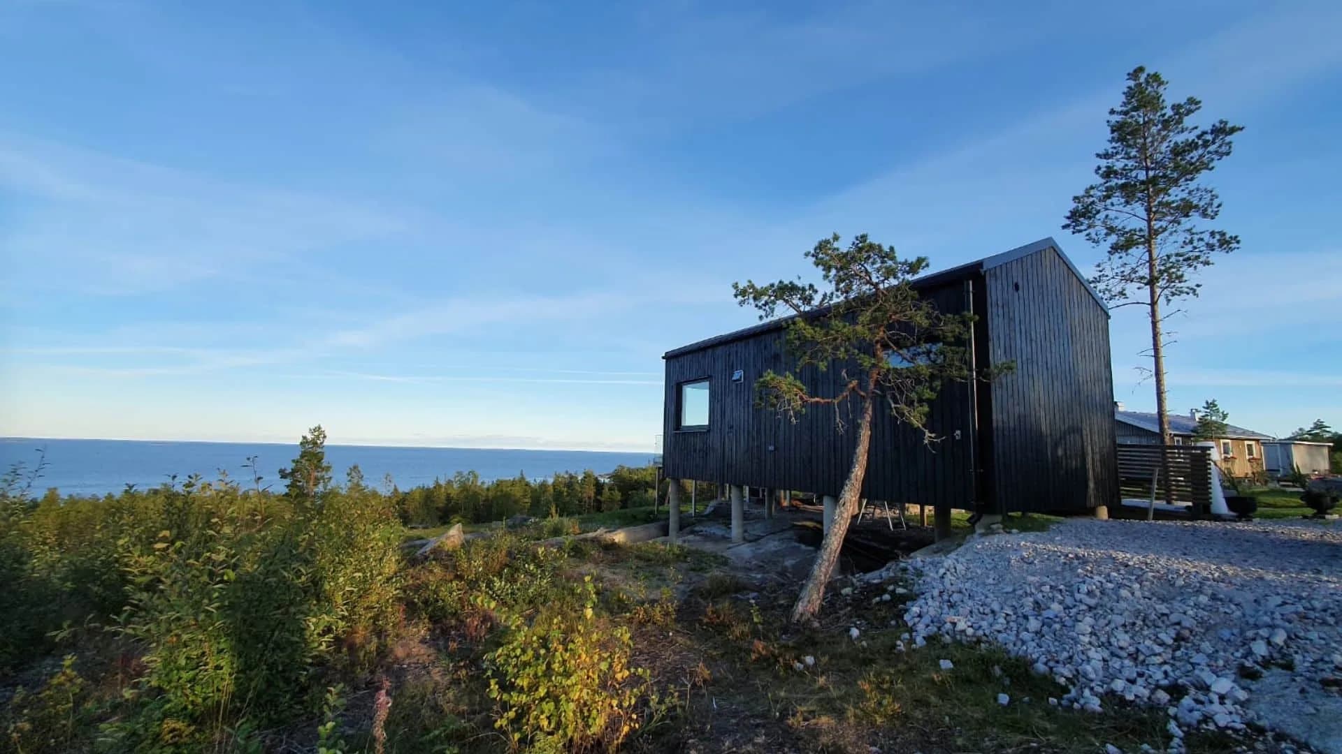 Attefallshus med Sadeltak