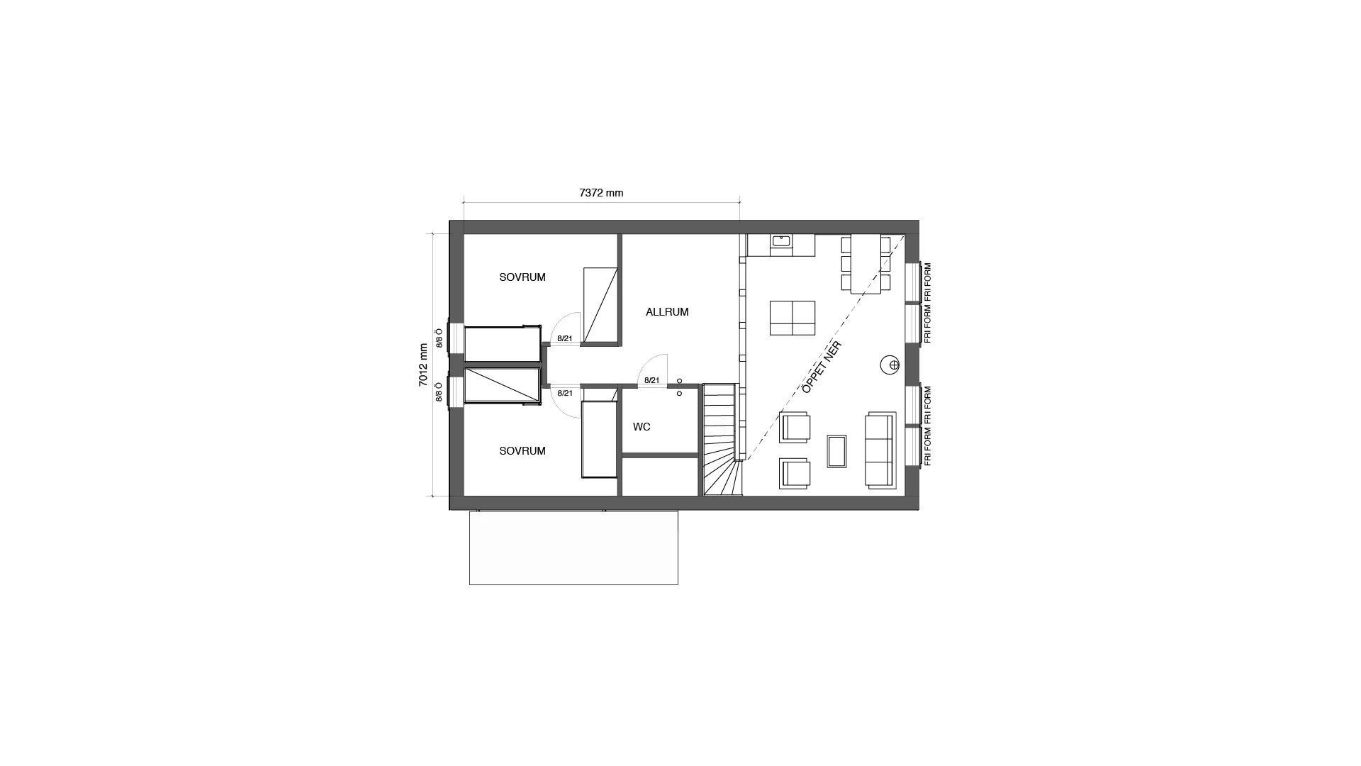 Hedesklinten 88 planritning 1
