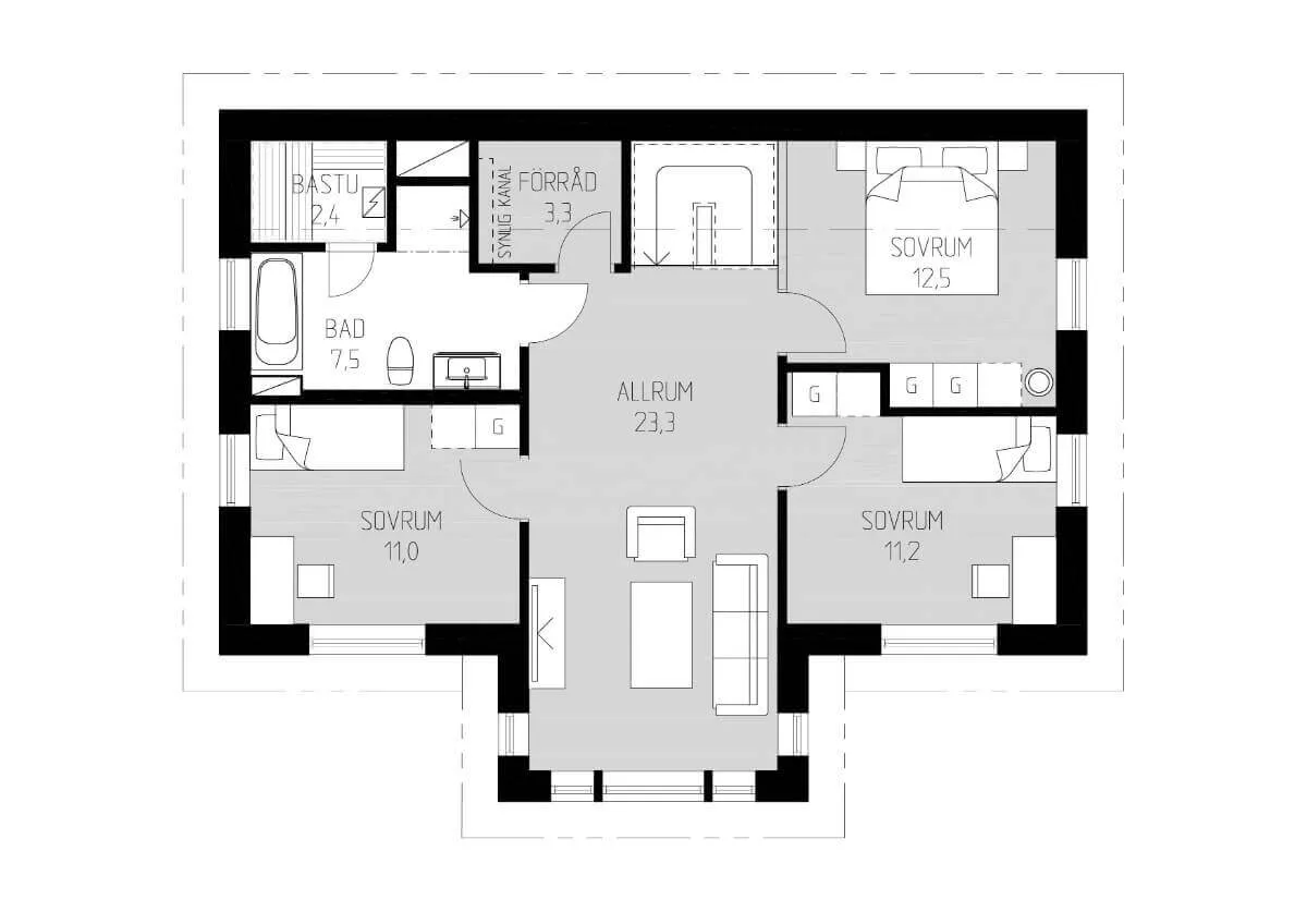 Älgö planritning 2