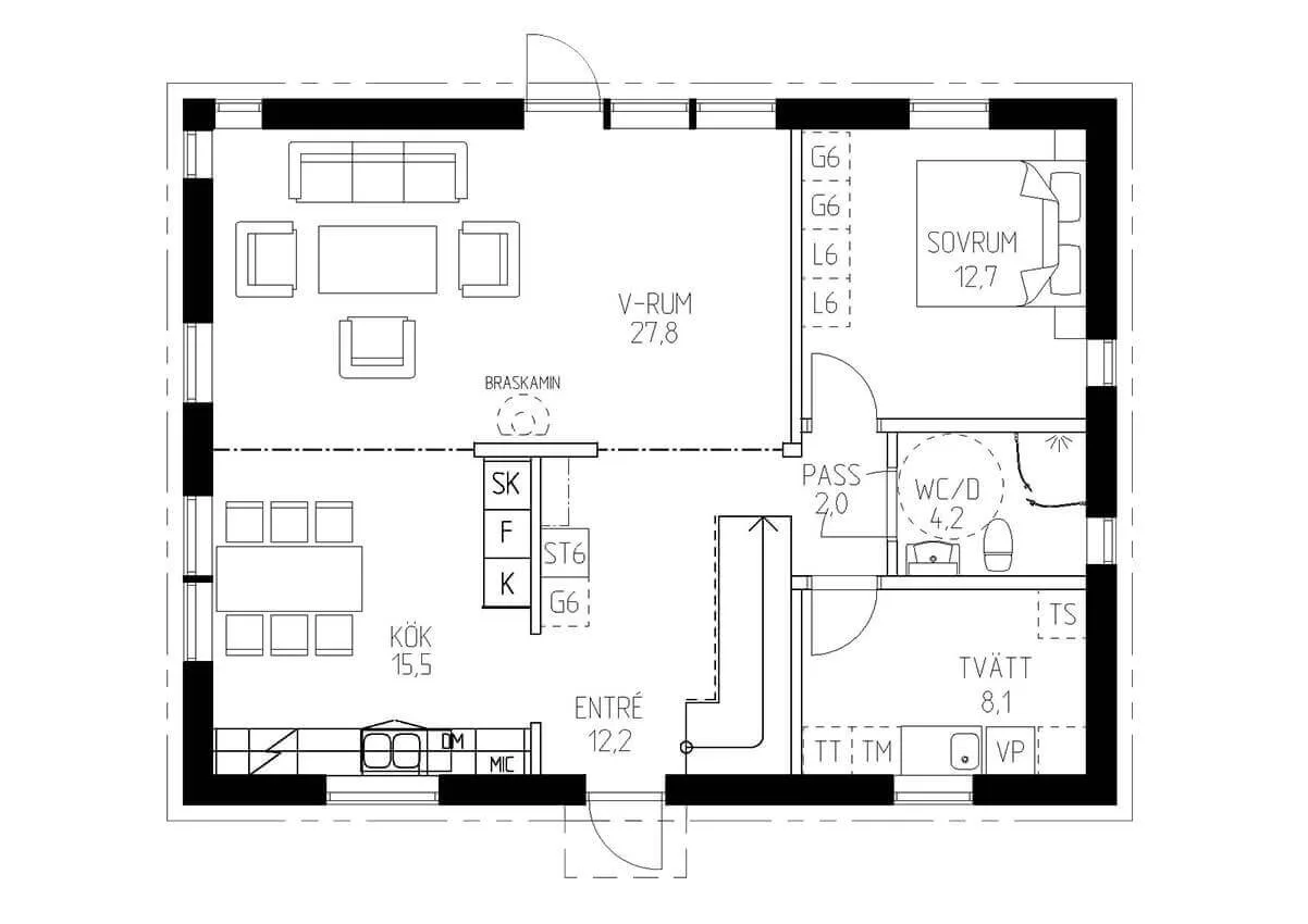 Nyckel-serien 142 planritning 1