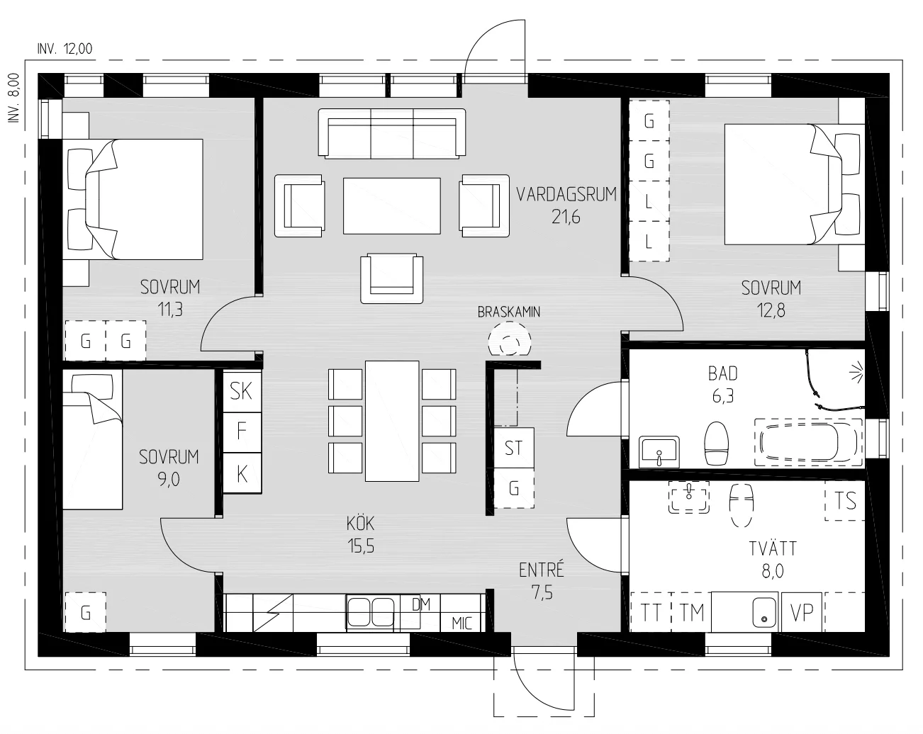 Nyckel-serien 96 planritning 1