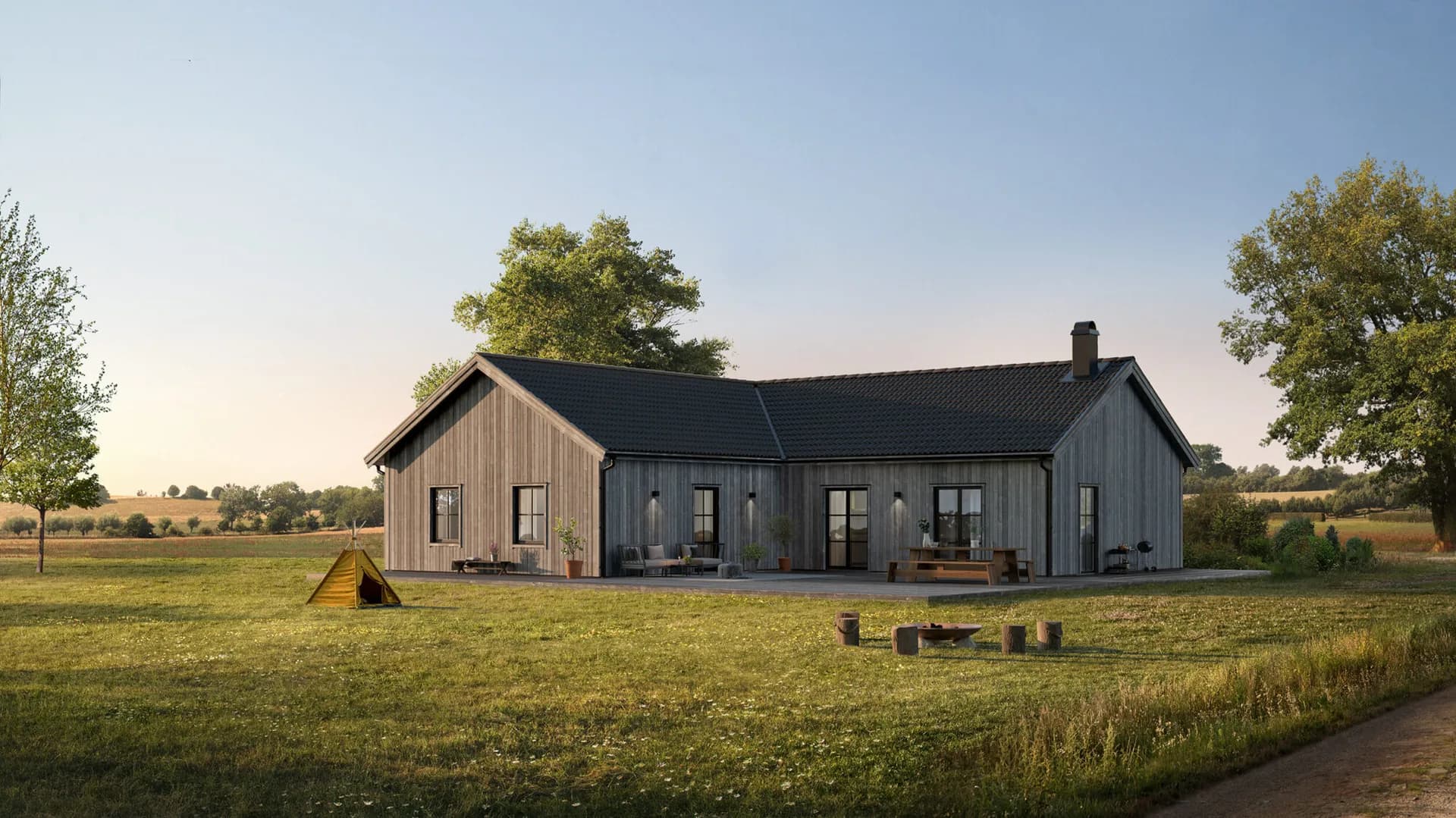 Familjär 145 ladhus