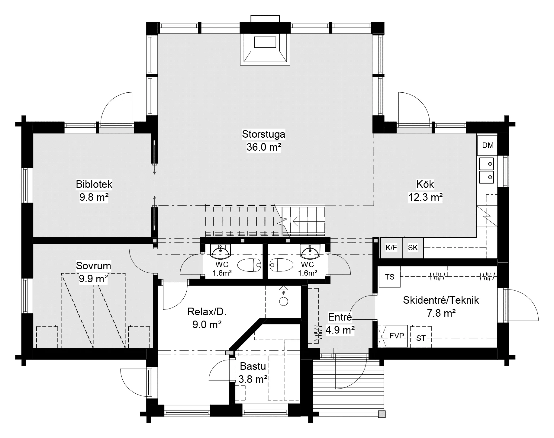 Hovde Modern planritning 1