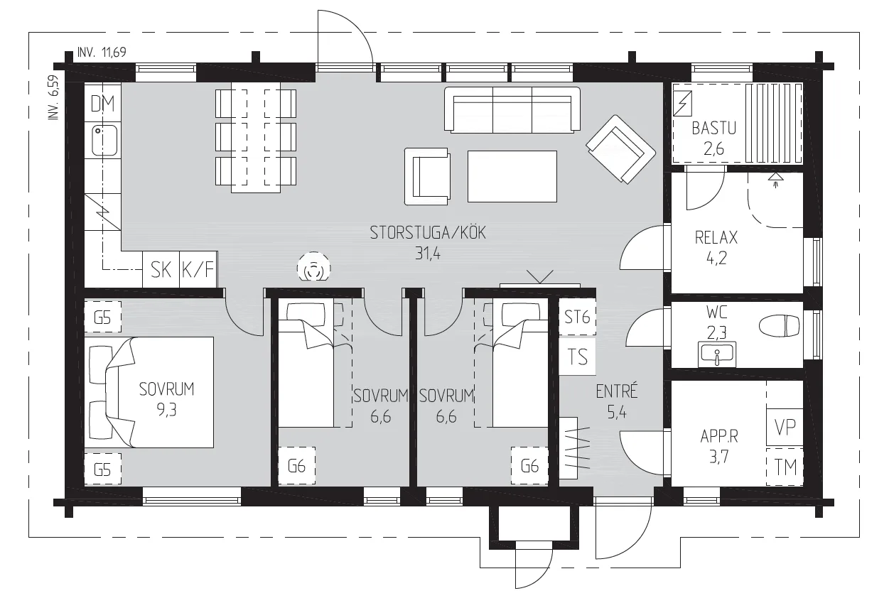 Tallen 77 planritning 1