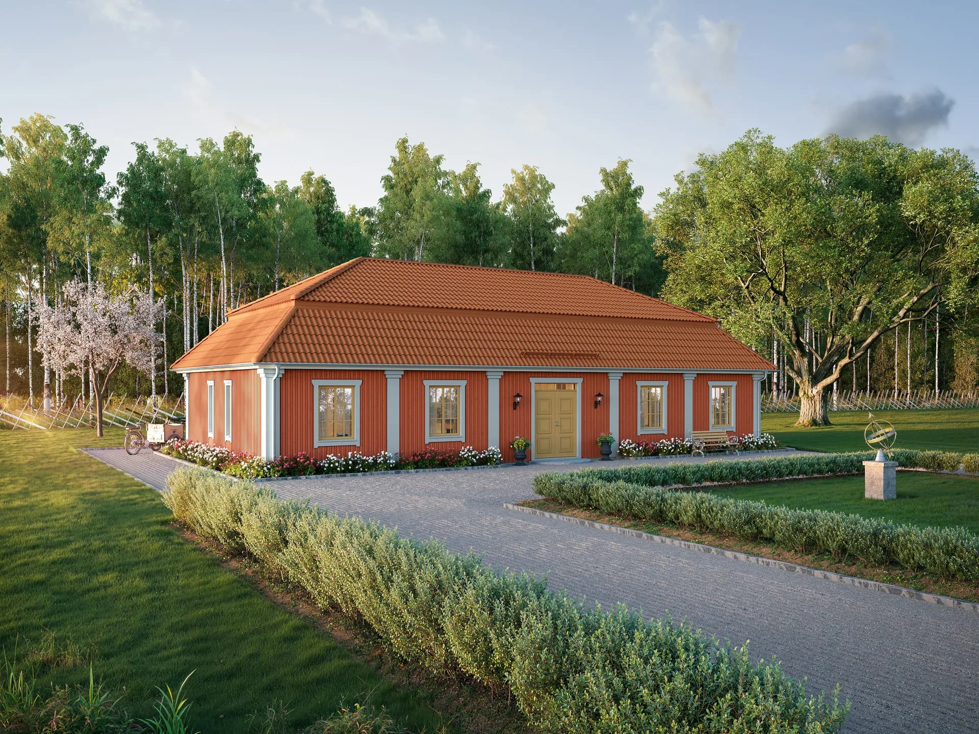 Götenehus husmodell Ramsås i herrgårdsstil