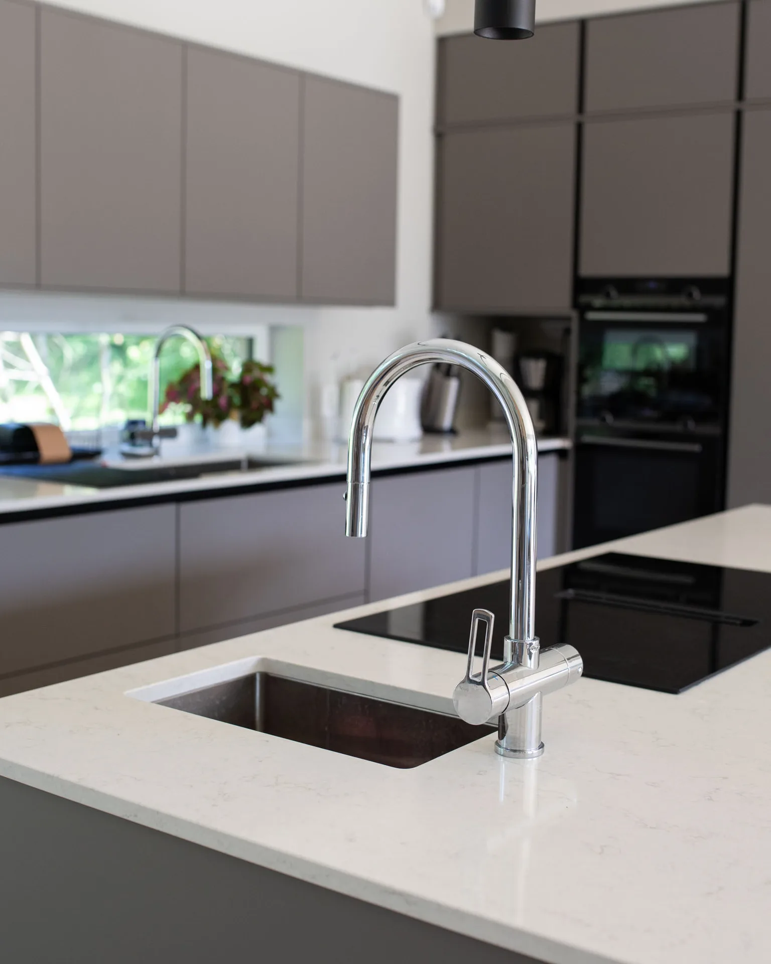 Blandare i modernt hus